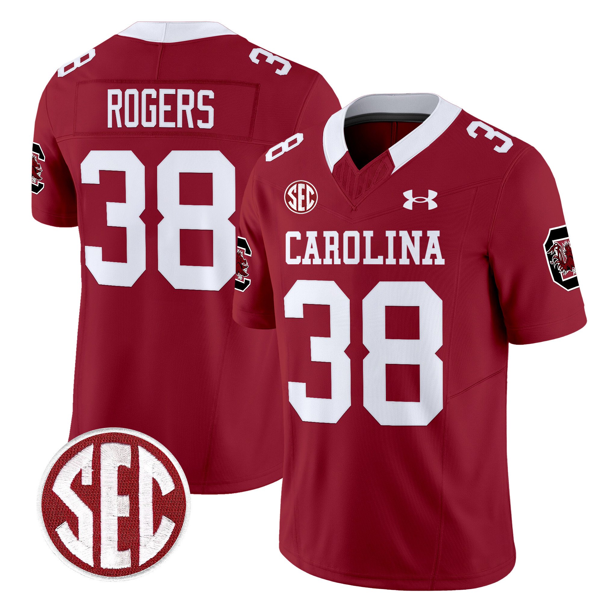 Men’s South Carolina Gamecocks 1980 Throwback Vapor Limited Jersey V2 – All Stitched