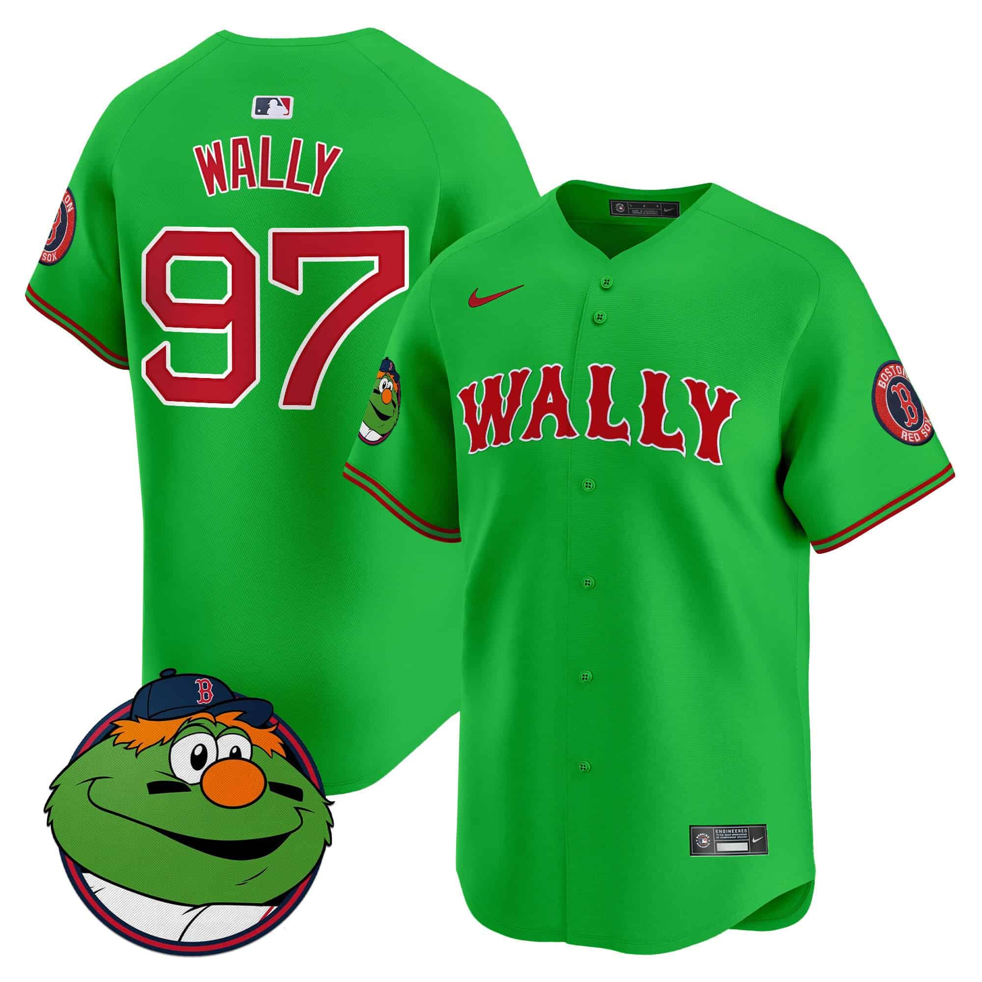 Men’s Boston Red Sox Wally Vapor Premier Limited Jersey – All Stitched