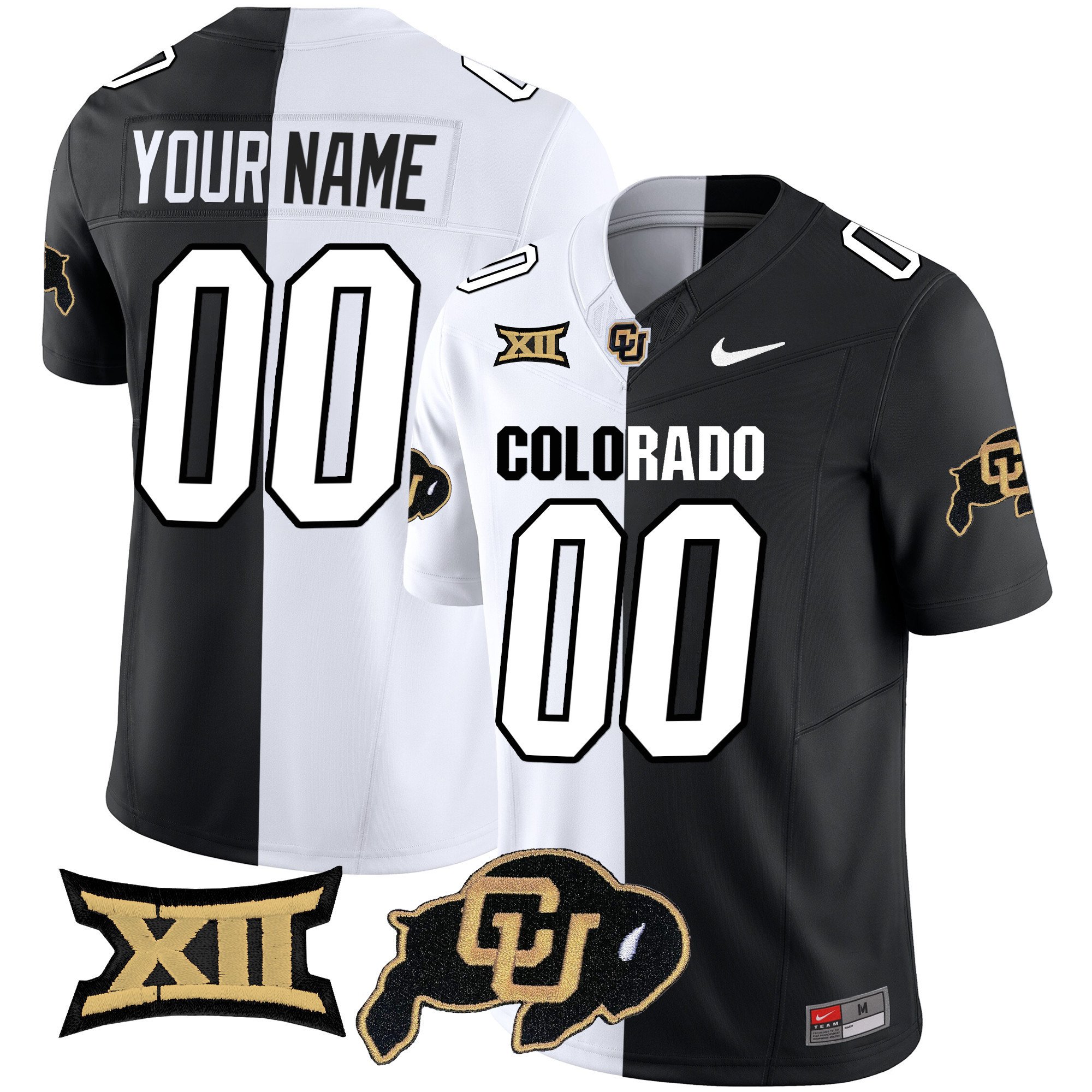 Colorado Buffaloes Vapor Limited Custom Jersey V2 – Big 12 XII Patch – All Stitched