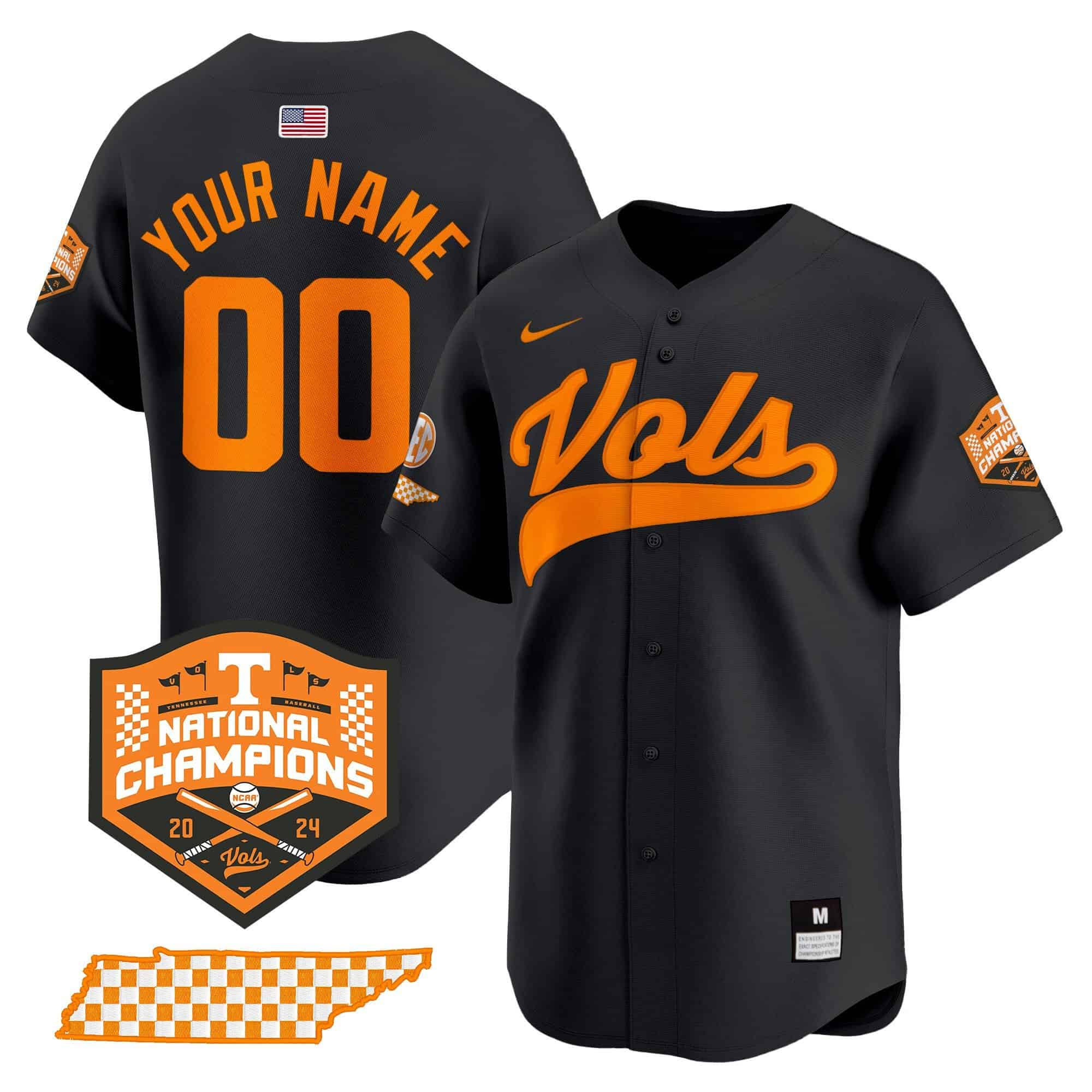 Tennessee Volunteers 2024 Vapor Premier Limited Custom Jersey – All Stitched