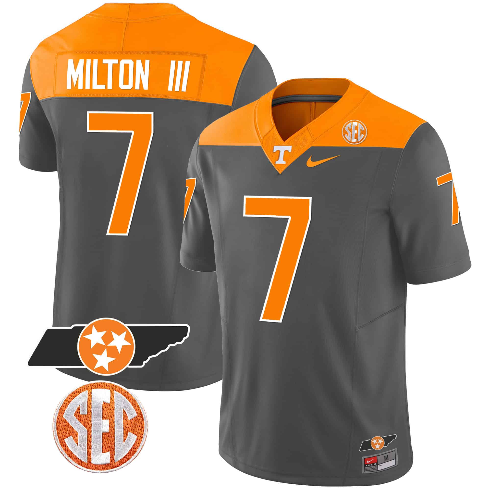 Men’s Tennessee Volunteers 2023 Alternate Vapor Limited Jersey V3 – All Stitched
