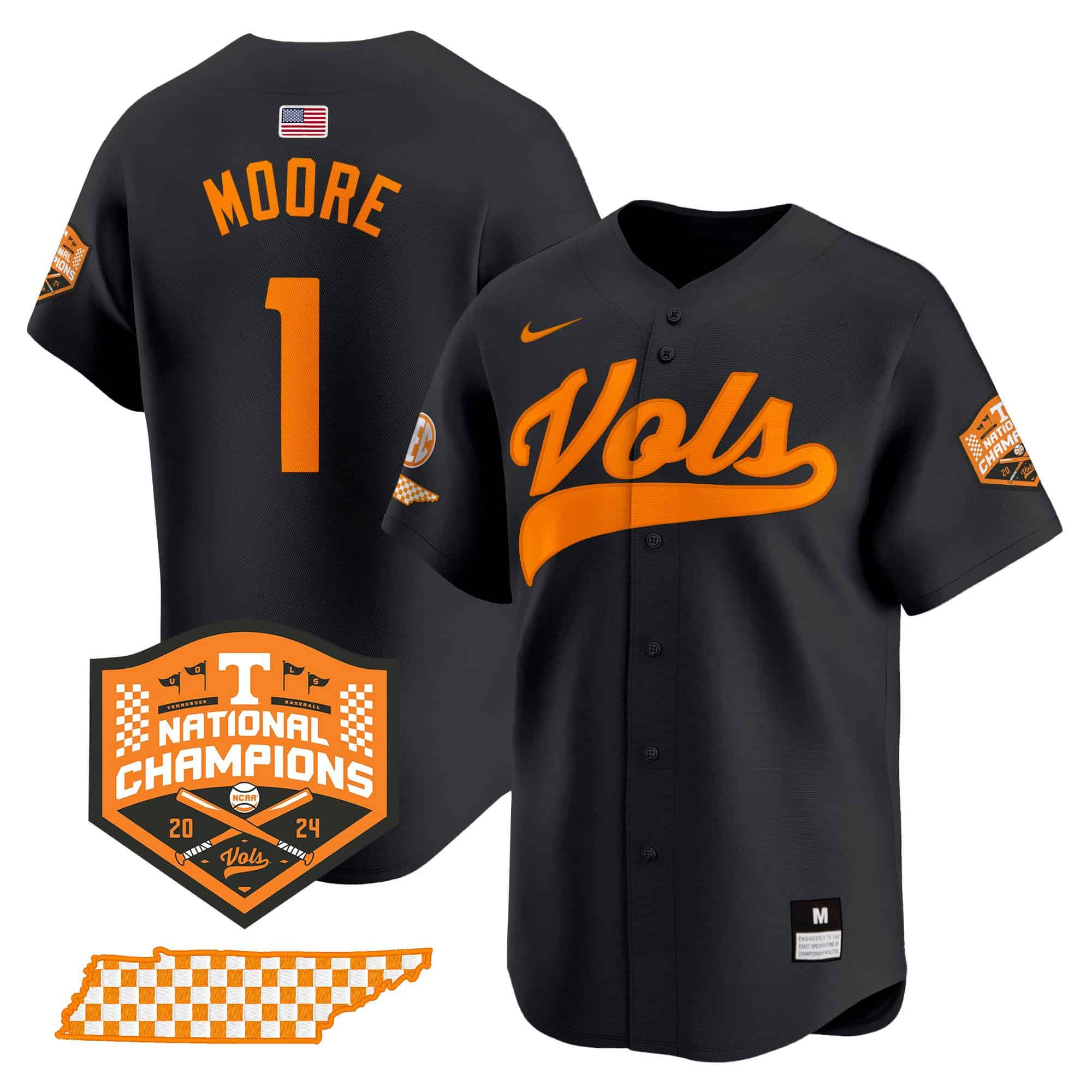 Men’s Tennessee Volunteers 2024 Vapor Premier Limited Jersey – All Stitched