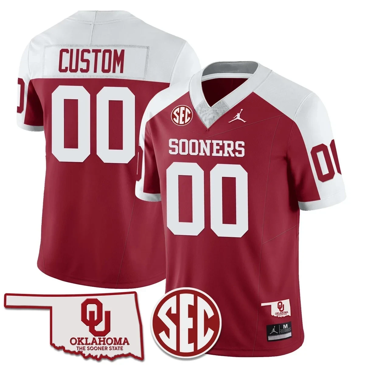 Oklahoma Sooners 2024 SEC Patch Vapor Premier Limited Custom Jersey – All Stitched