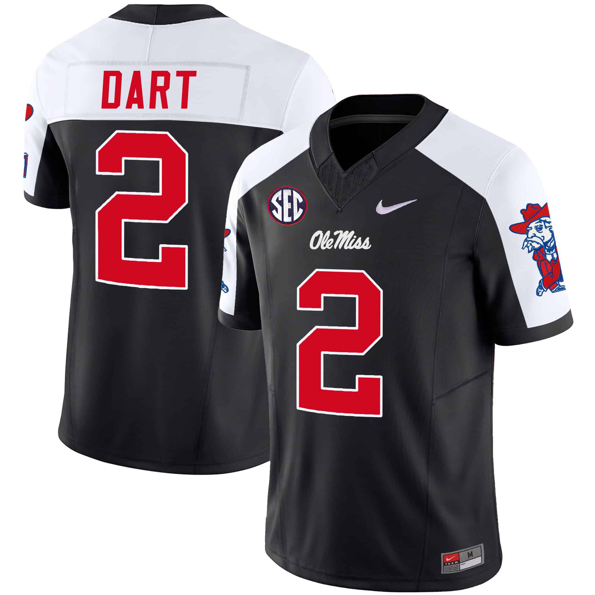 Men’s Ole Miss Rebels 2023 Vapor Limited Jersey – All Stitched