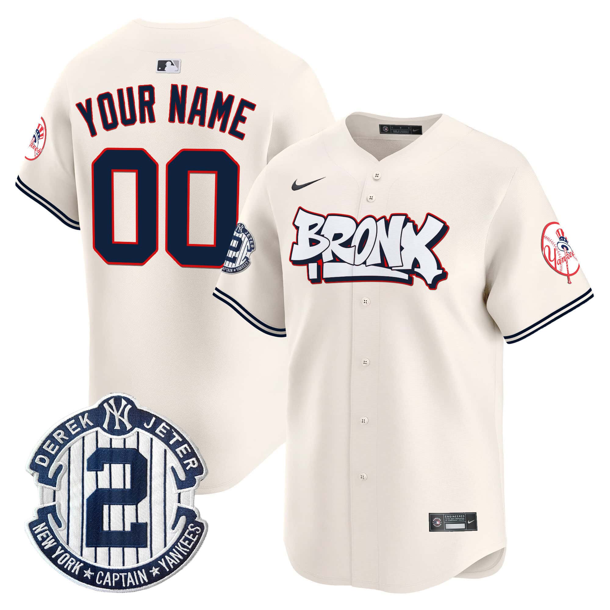 New York Yankees The Bronx Graffiti Vapor Premier Limited Custom Jersey V4 – All Stitched
