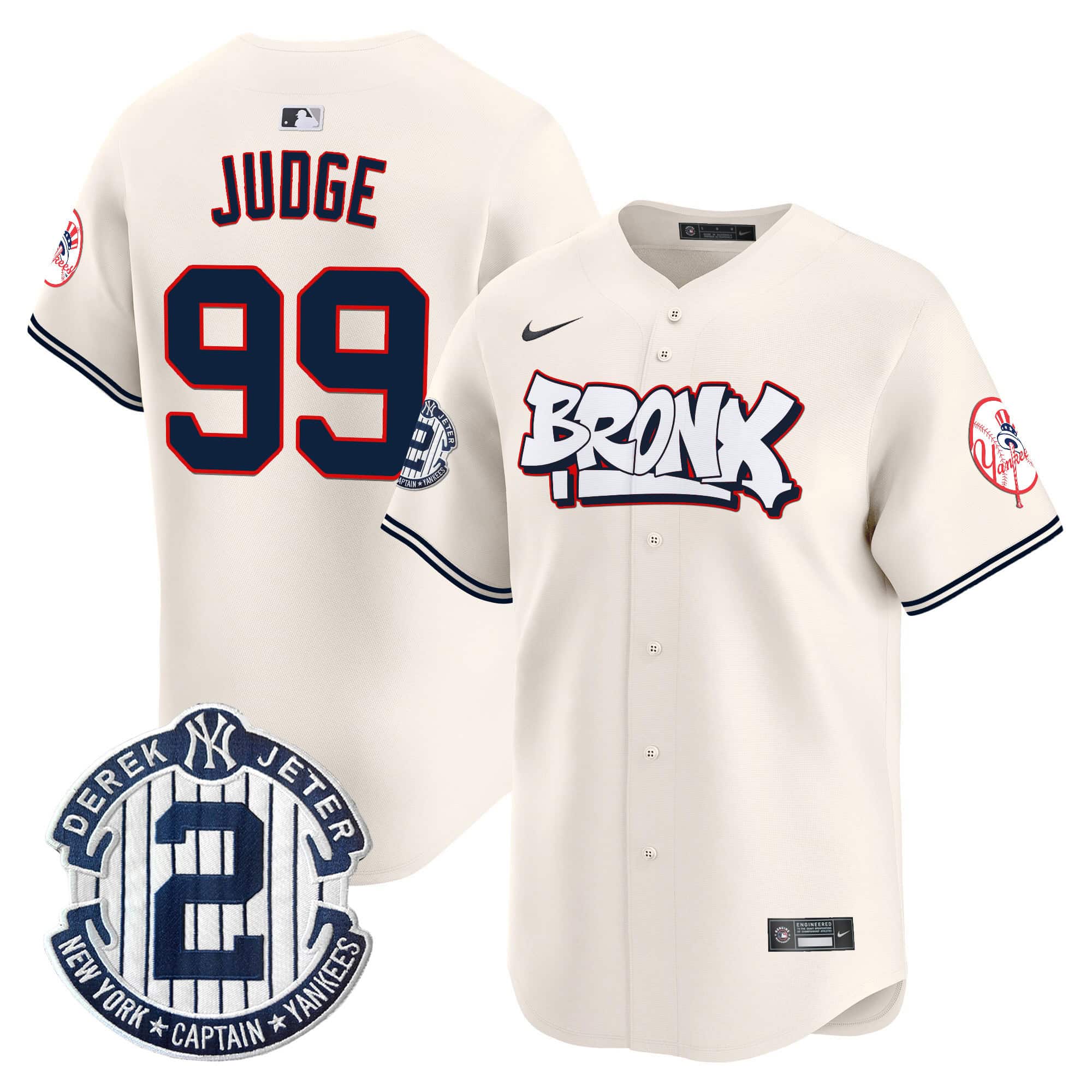 Men’s New York Yankees The Bronx Graffiti Vapor Premier Limited Jersey V4 – All Stitched