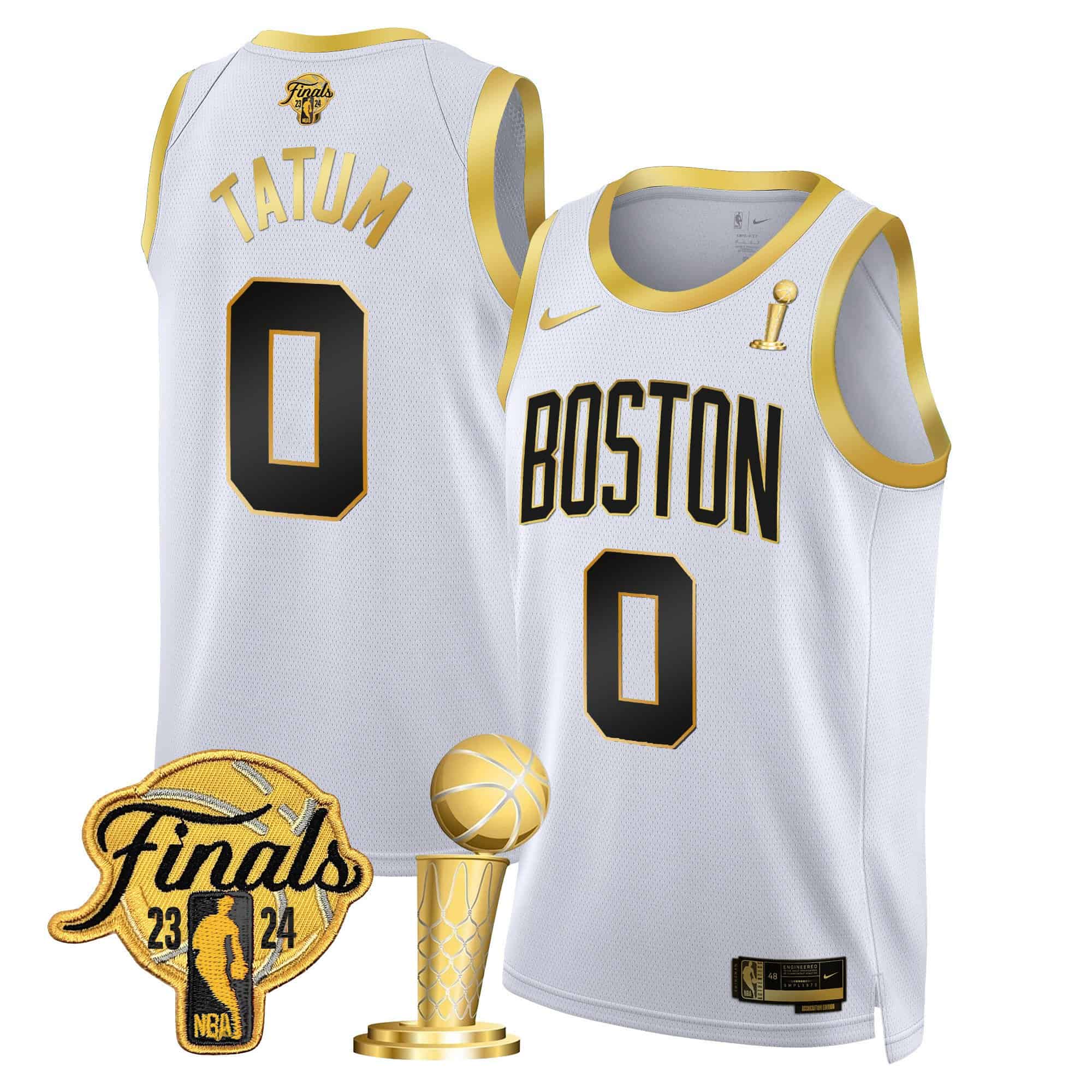 Men’s Boston Celtics 2024 Final & Patch Swingman Jersey – All Stitched