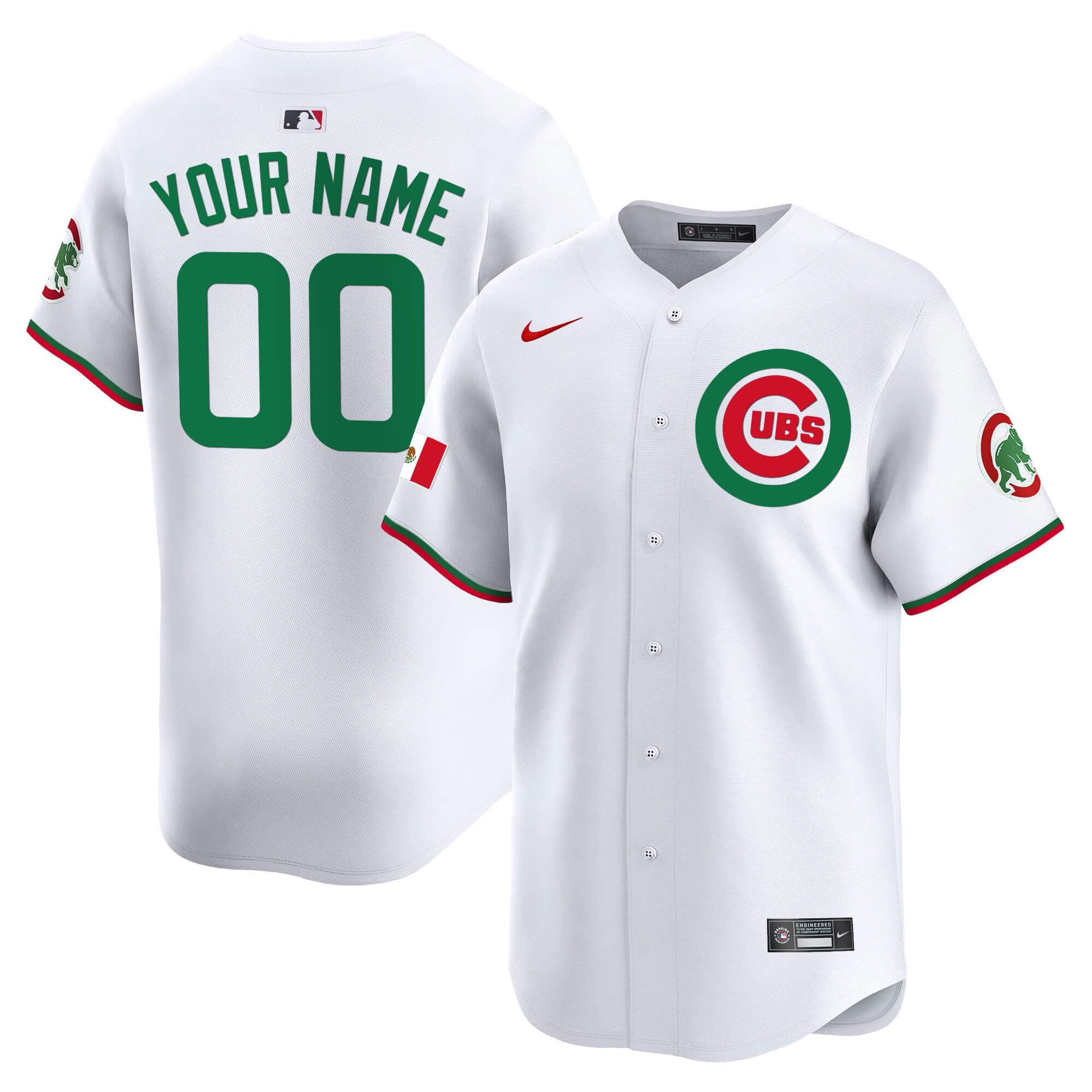 Chicago Cubs Mexico Vapor Premier Limited Custom Jersey V3 – All Stitched