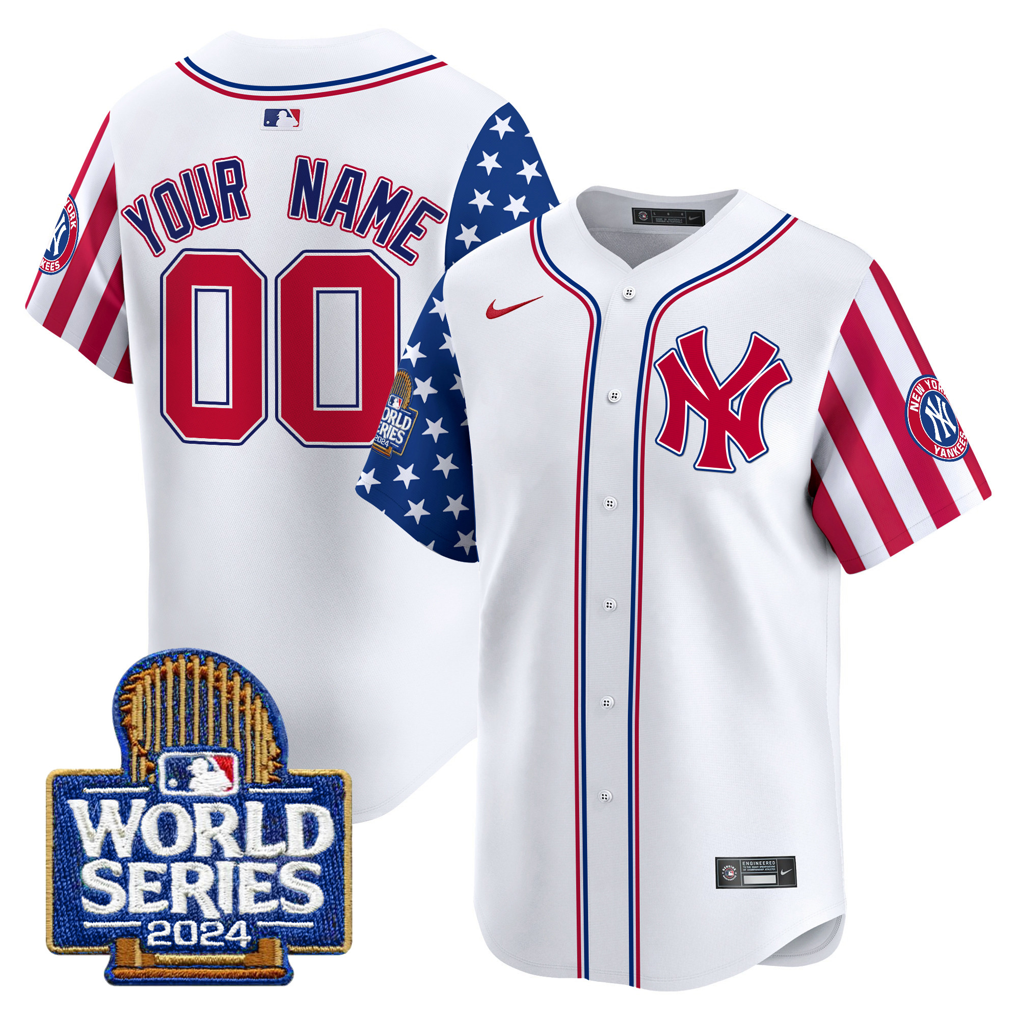 Yankees American Style 2024 World Series Vapor Premier Limited Custom Jersey – All Stitched