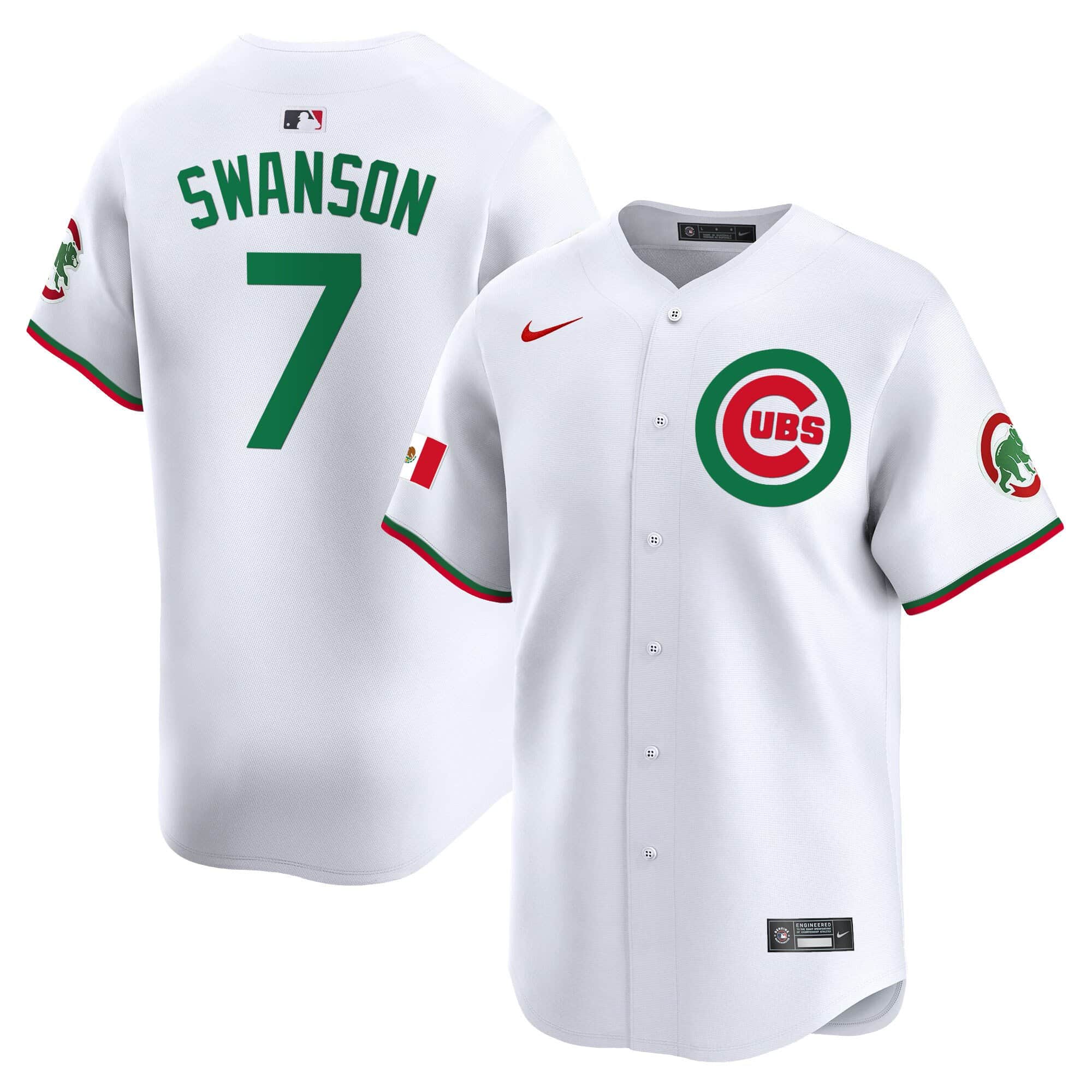 Men’s Chicago Cubs Mexico Vapor Premier Limited Jersey V3 – All Stitched