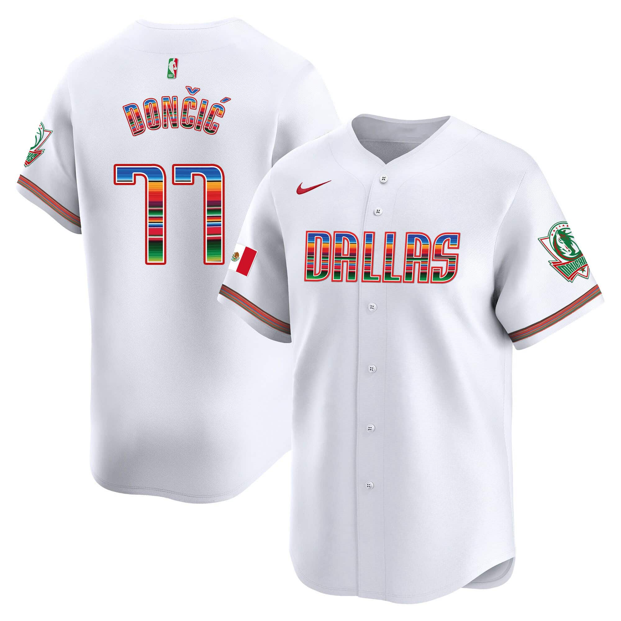 Men’s Dallas Mavericks Mexico Vapor Baseball Jersey – All Stitched