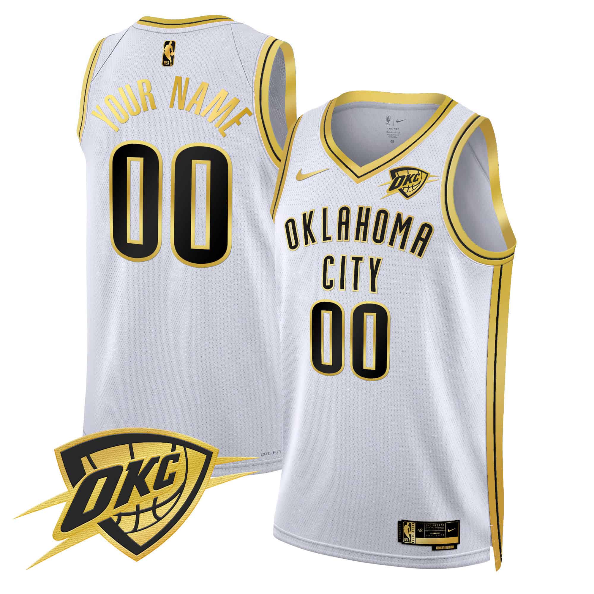Oklahoma City Thunder Swingman Custom Jersey V2 – All Stitched
