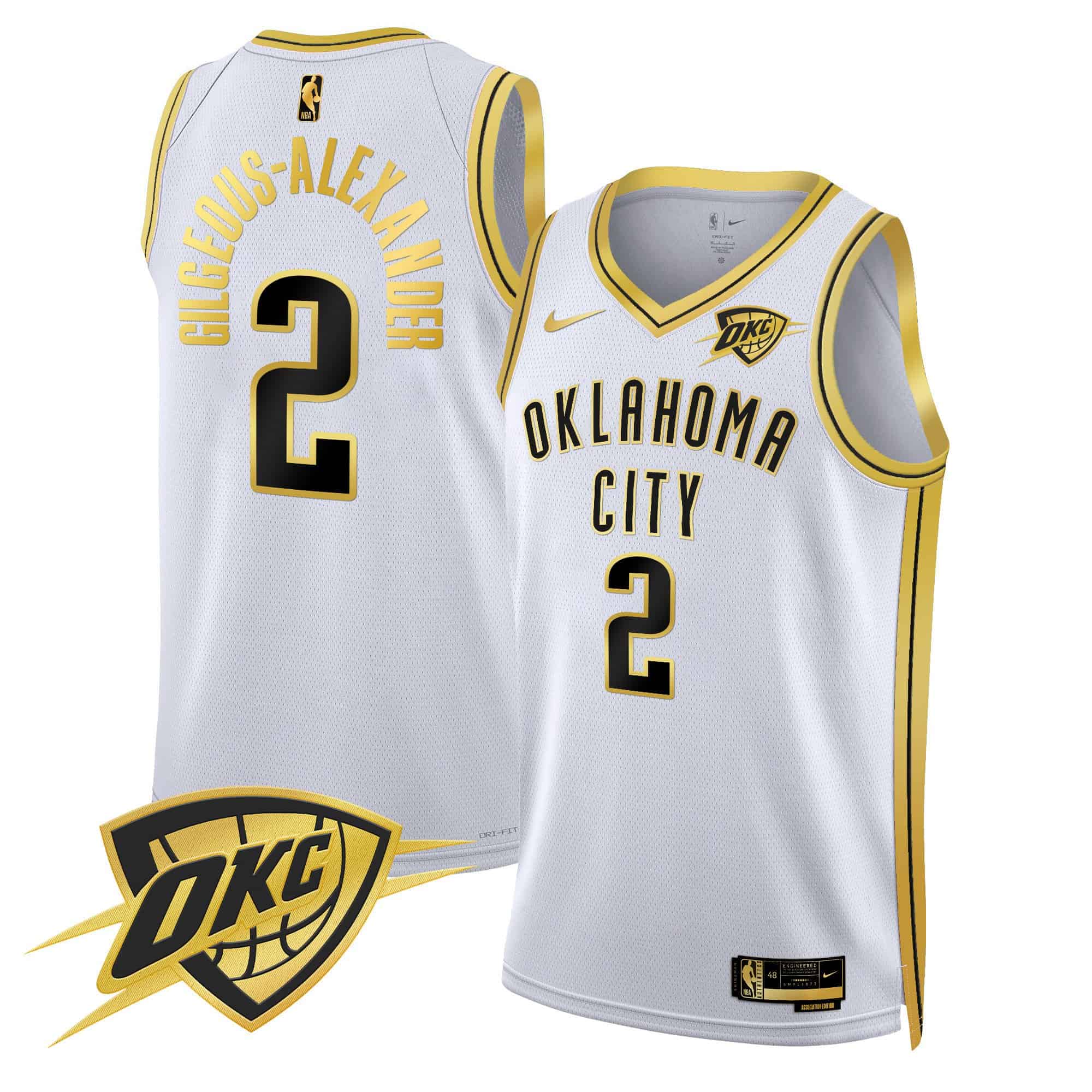Men’s Oklahoma City Thunder Swingman Jersey V2 – All Stitched