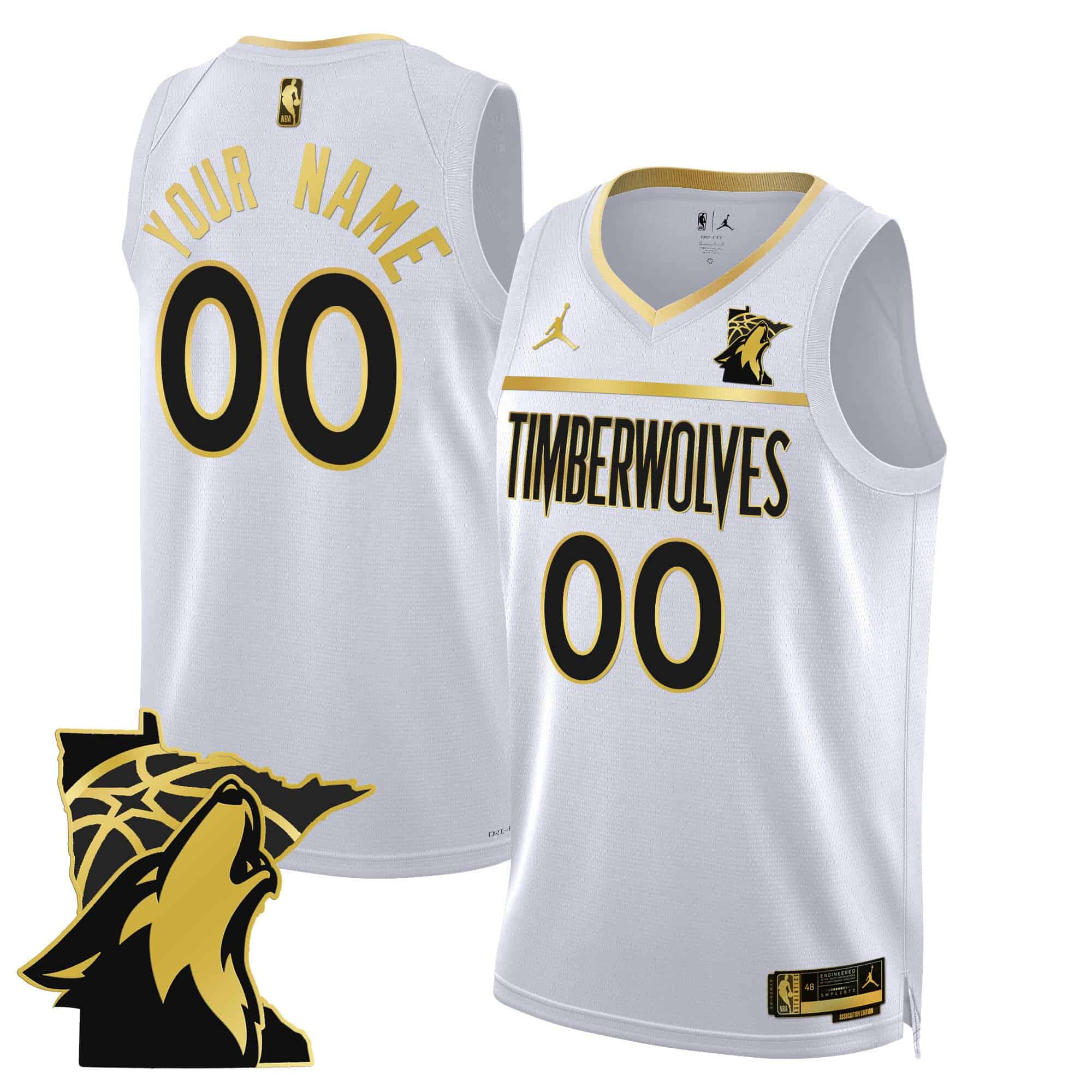 Minnesota Timberwolves Swingman Custom Jersey – Minnesota Patch – All Stitched