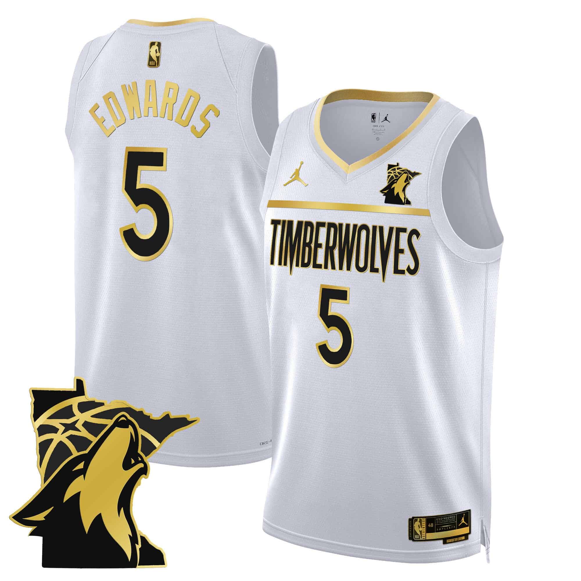 Men’s Minnesota Timberwolves Swingman Jersey – Minnesota Patch – All Stitched