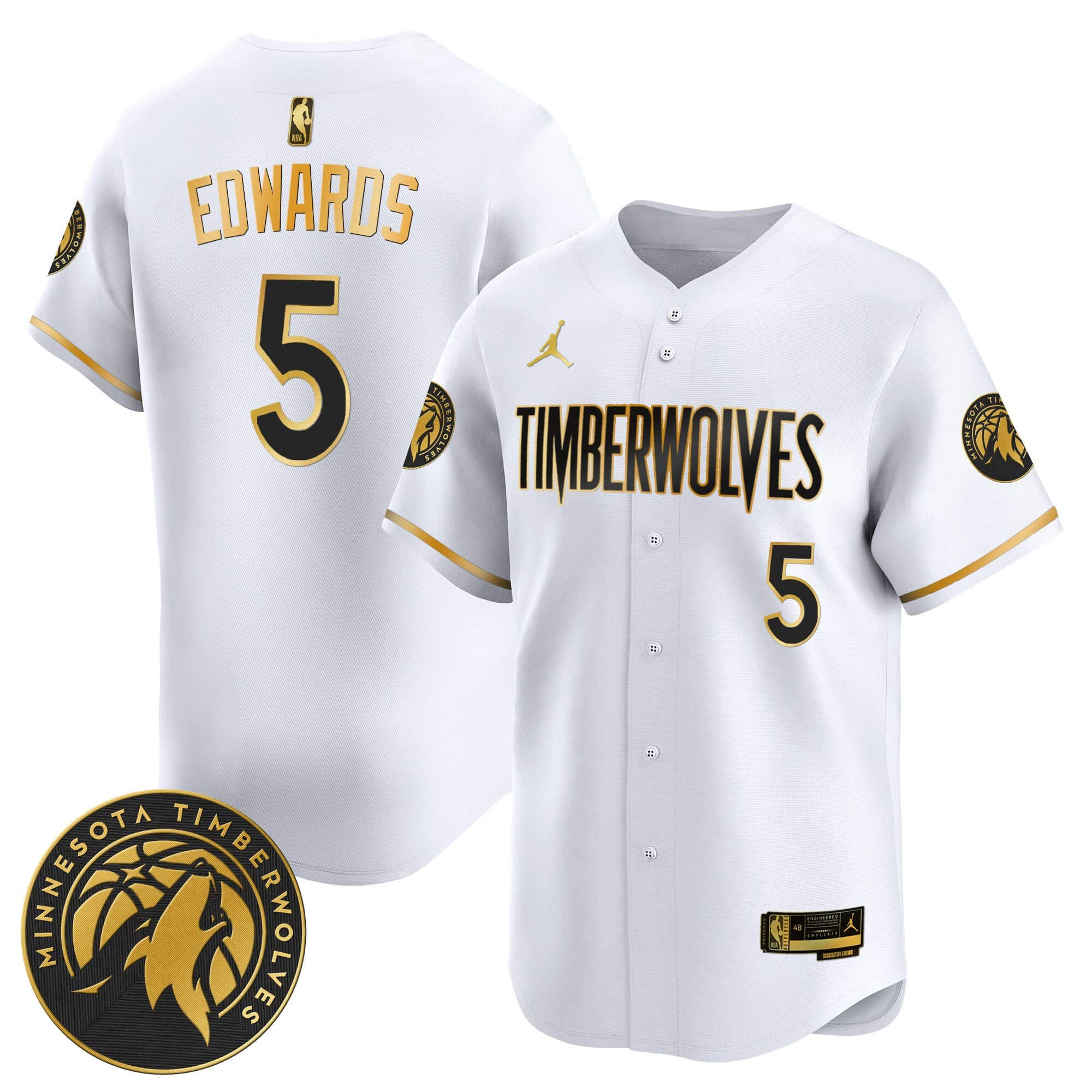 Men’s Minnesota Timberwolves 2024 Baseball Jersey – All Stitched