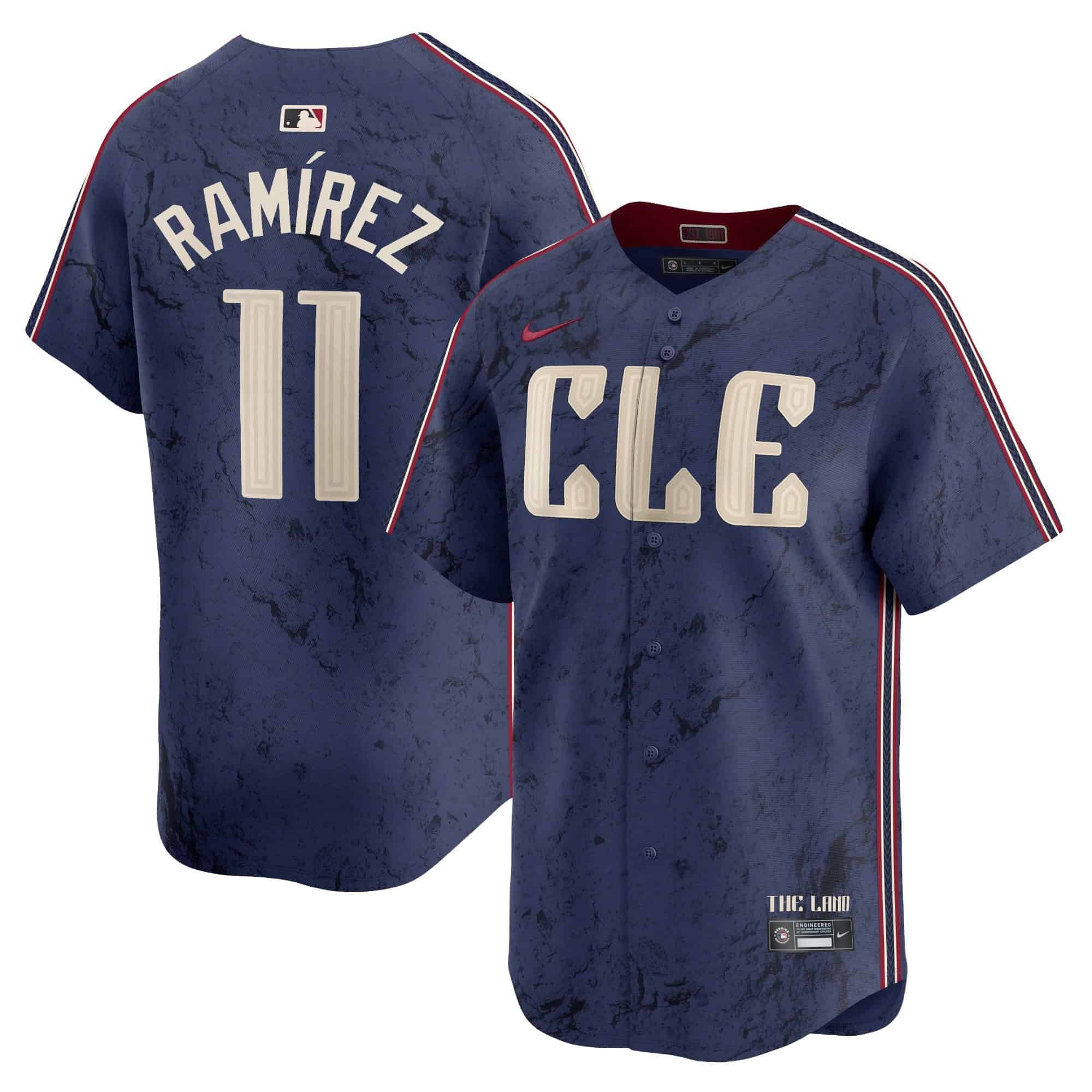 Men’s Cleveland Guardians 2024 City Connect Vapor Premier Limited Jersey – All Stitched