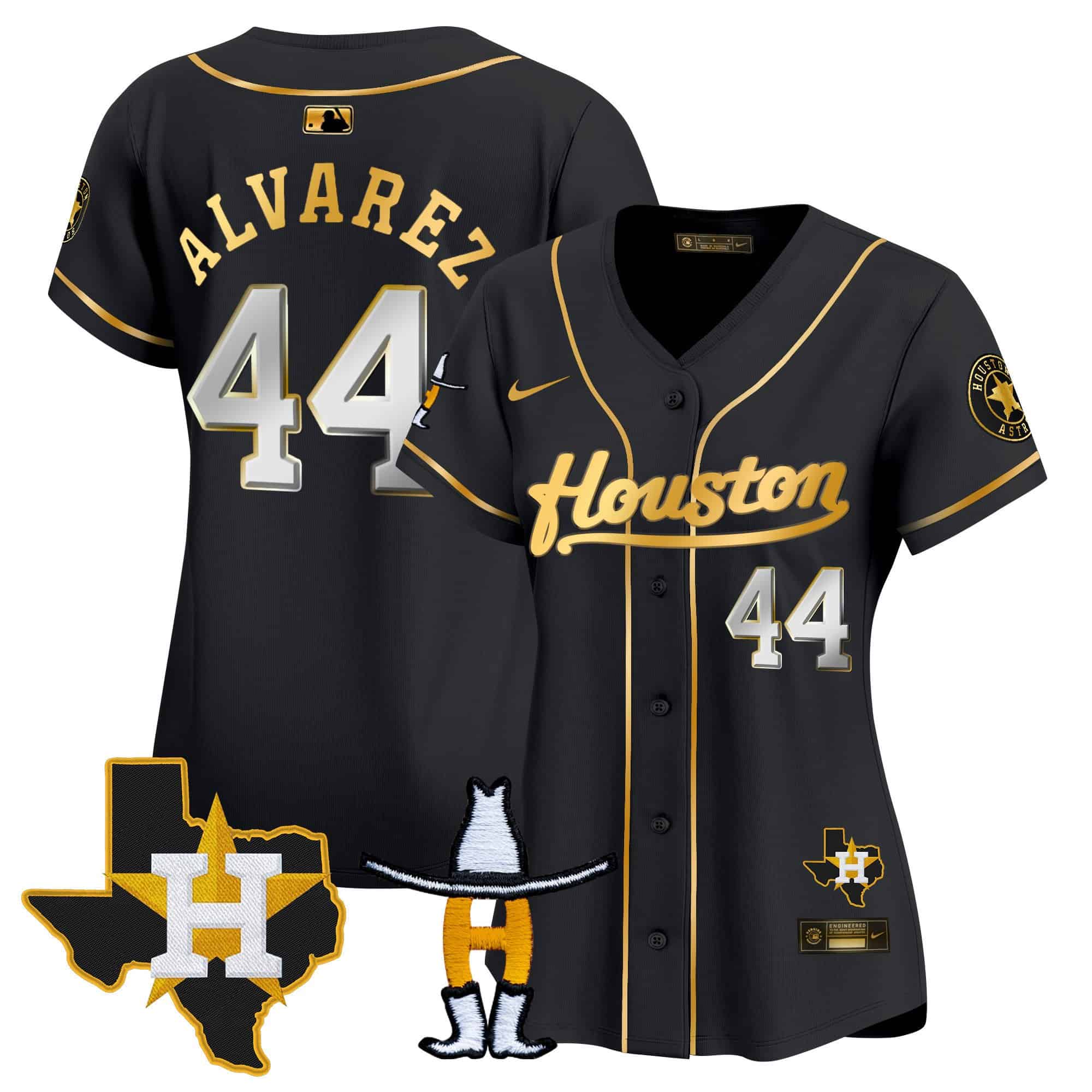 Women’s Houston Astros Houston Rodeo Patch Vapor Premier Limited Jersey – All Stitched
