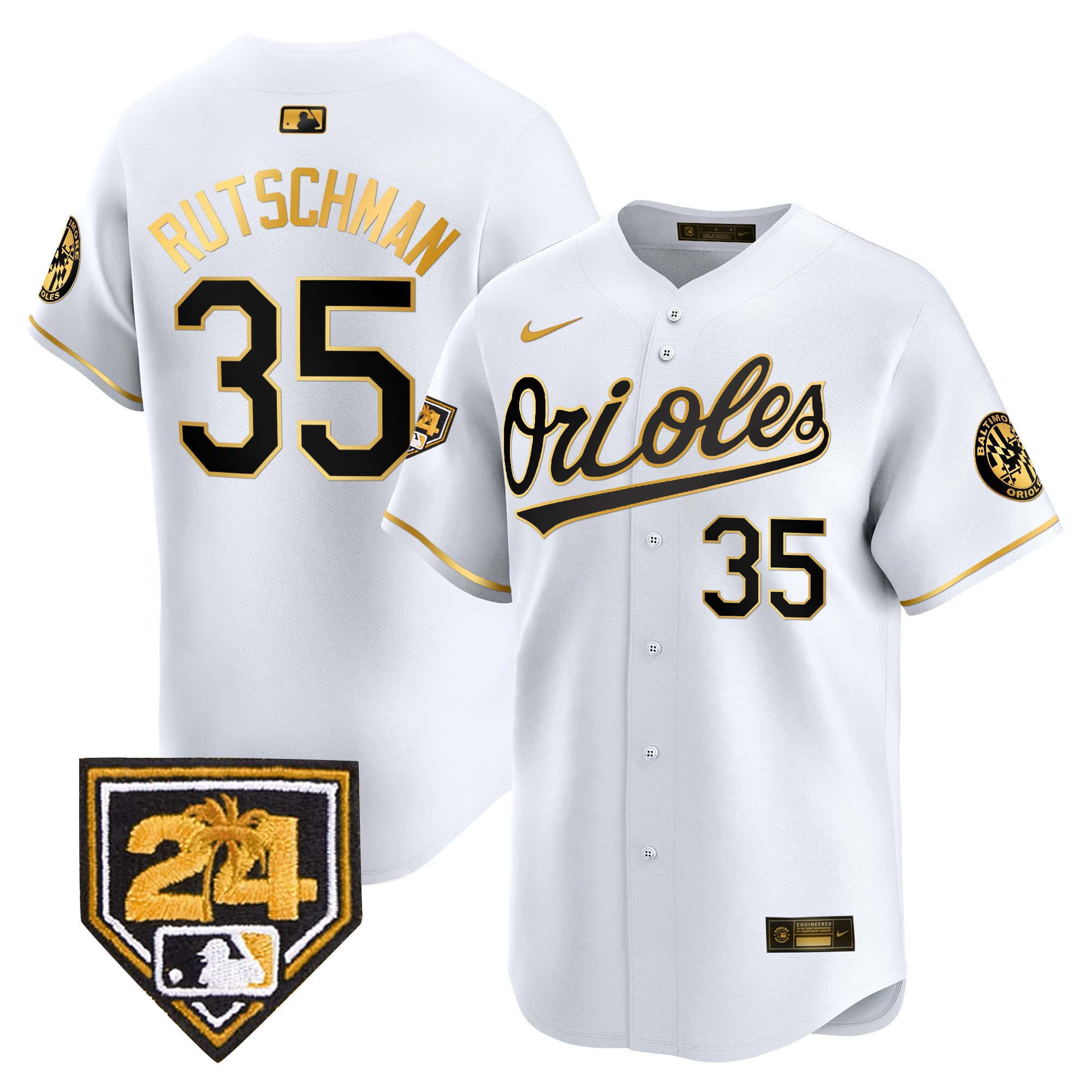 Men’s Orioles 2024 Spring Training Patch Vapor Premier Limited Jersey – All Stitched