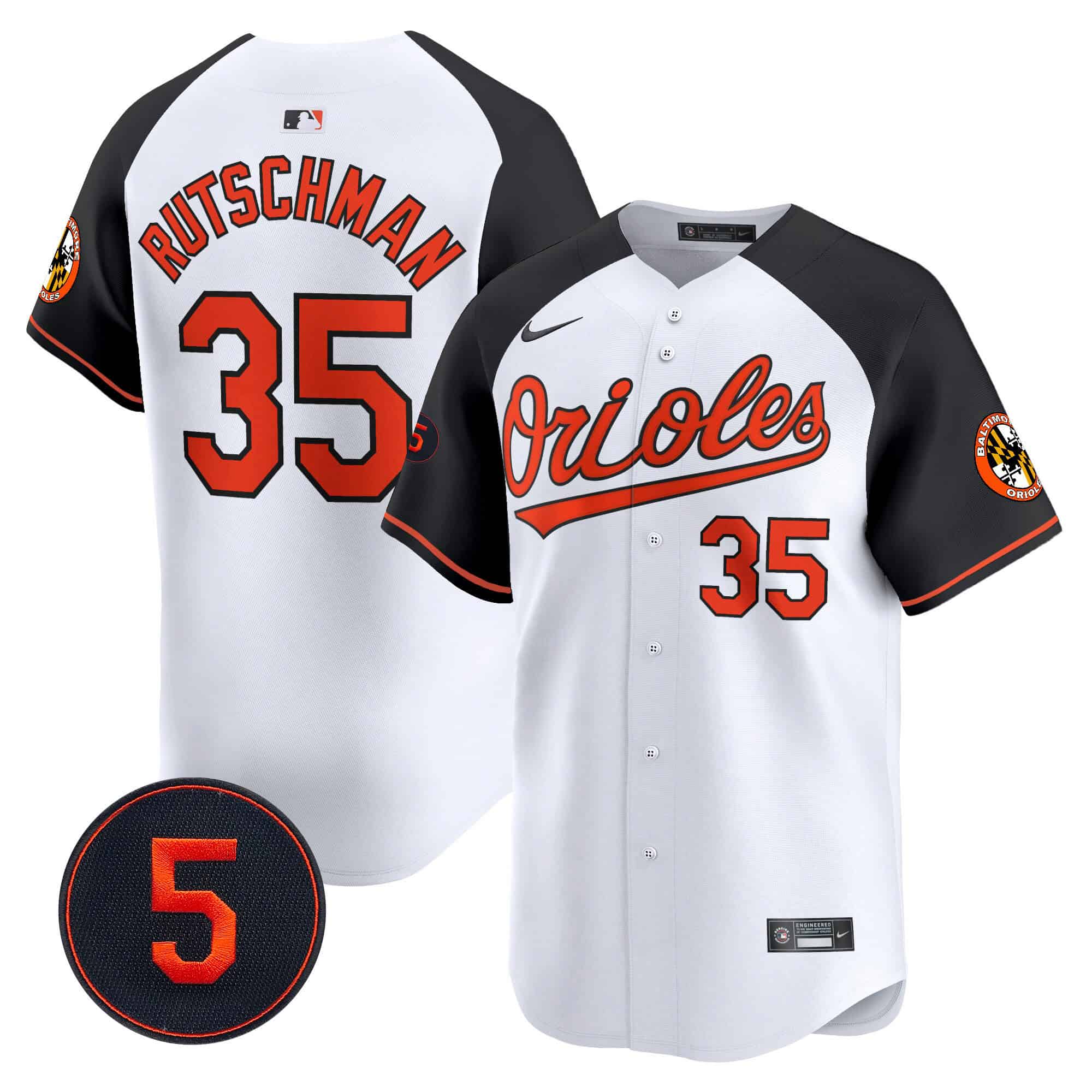 Men’s Baltimore Orioles Robinson Patch Vapor Premier Limited Jersey V2 – All Stitched