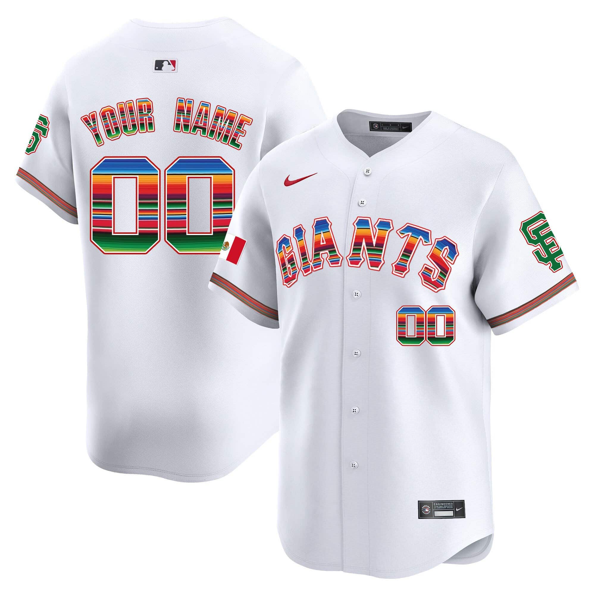 San Francisco Giants Mexico Vapor Premier Limited Custom Jersey – All Stitched