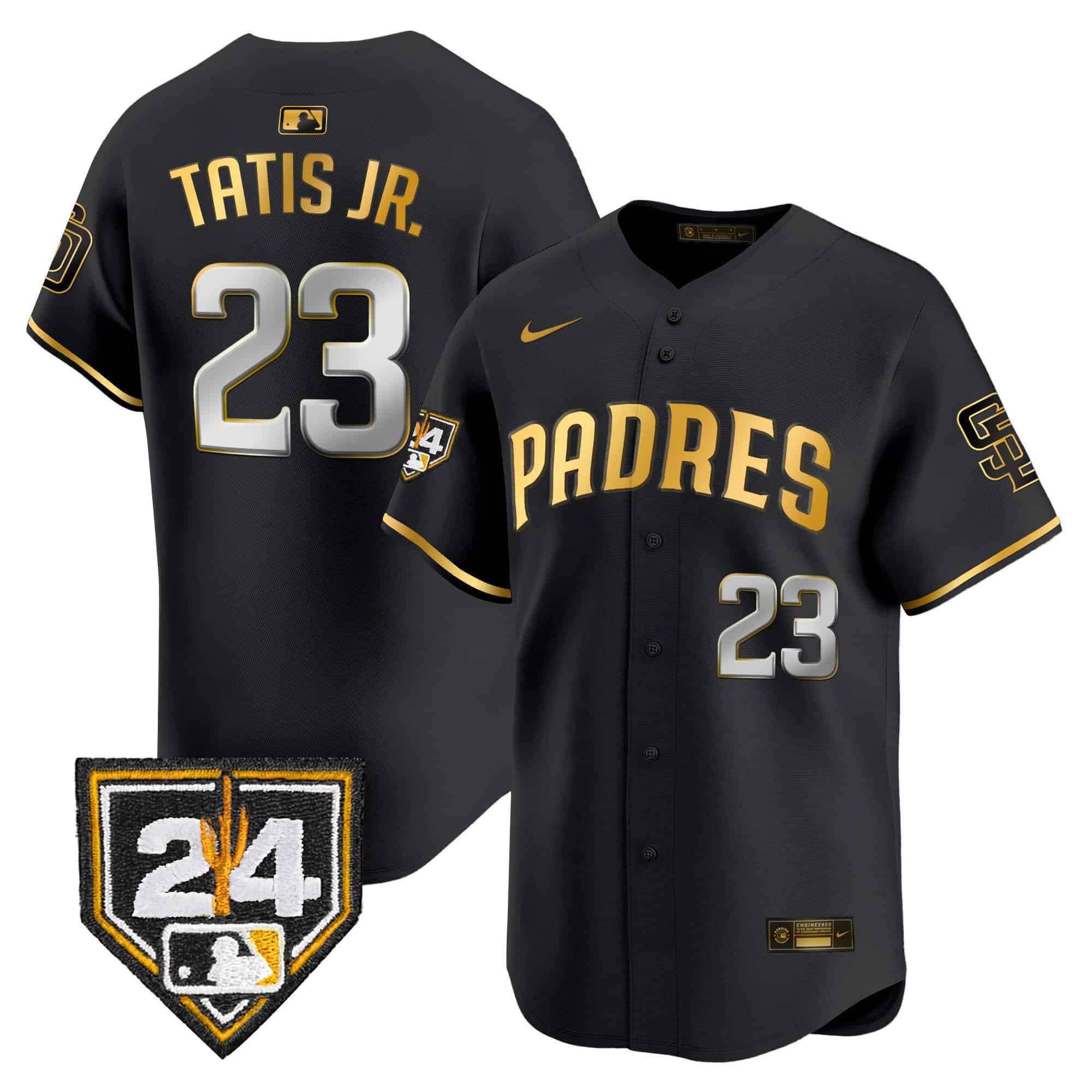 Men’s Padres 2024 Spring Training Patch Vapor Premier Limited Jersey – All Stitched