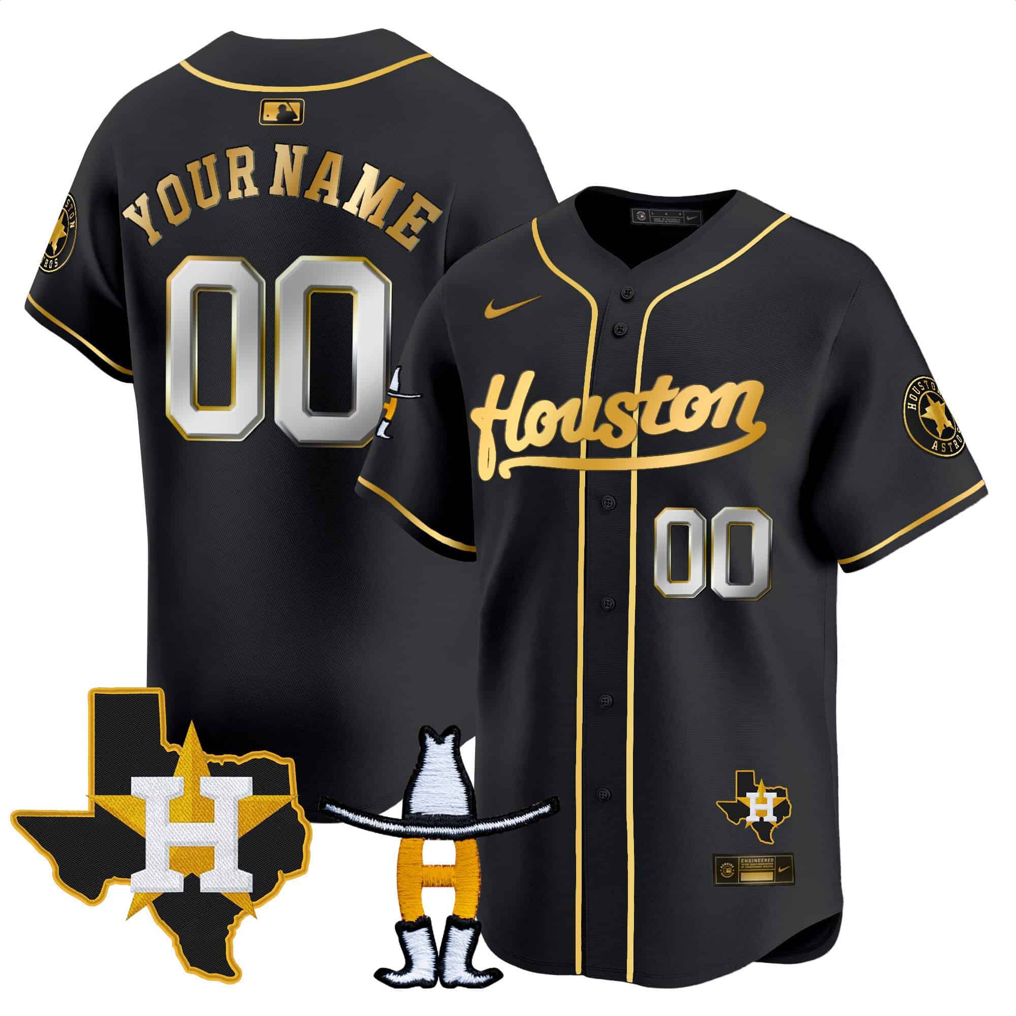 Houston Astros Houston Rodeo Patch Vapor Premier Limited Custom Jersey – All Stitched