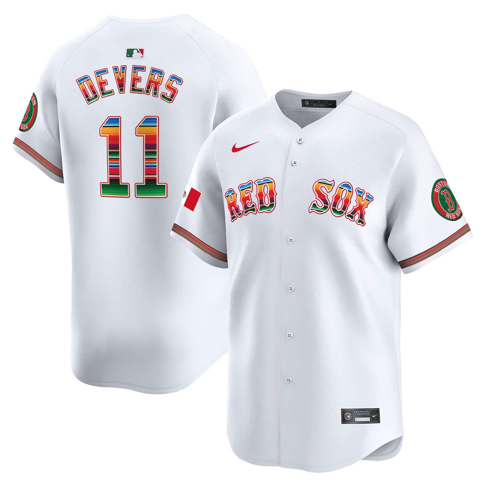Men’s Boston Red Sox Mexico Vapor Premier Limited Jersey – All Stitched