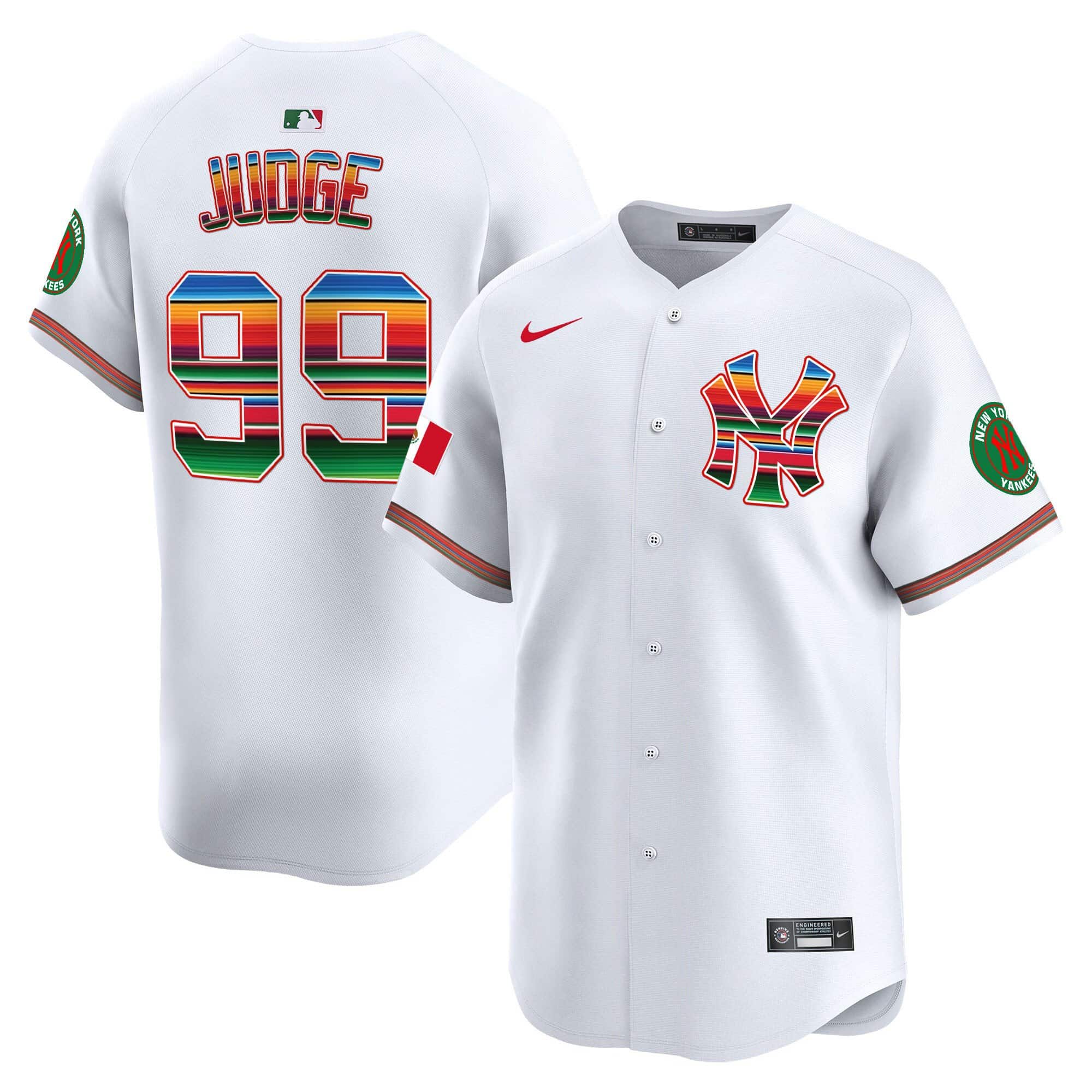Men’s New York Yankees Mexico Vapor Premier Limited Jersey – All Stitched