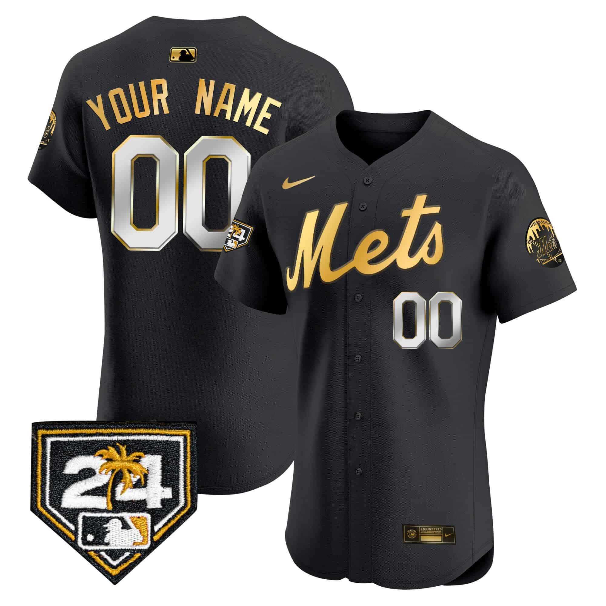 New York Mets 2024 Spring Training Vapor Premier Elite Custom Jersey V2 – All Stitched
