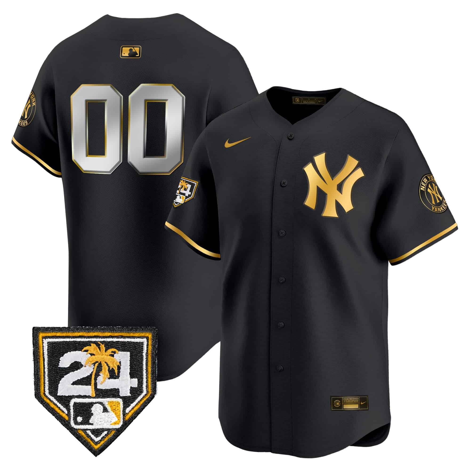 New York Yankees 2024 Spring Training Patch Vapor Premier Limited Custom Jersey V4 – All Stitched