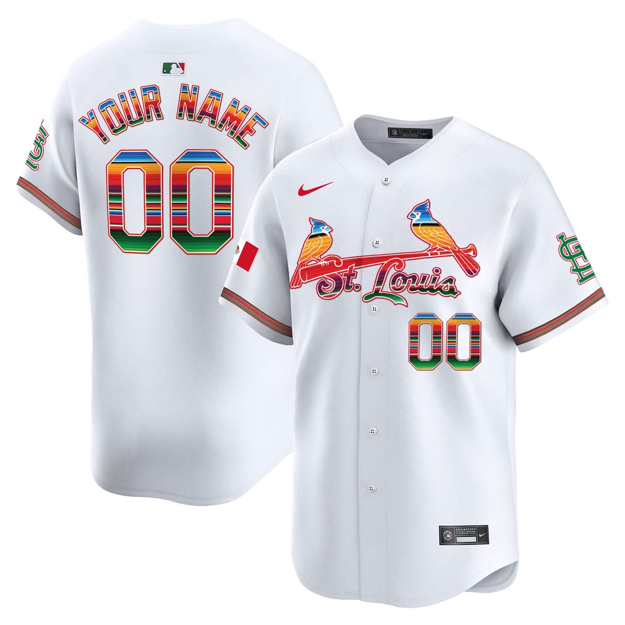 St. Louis Cardinals Mexico Vapor Premier Limited Custom Jersey – All Stitched