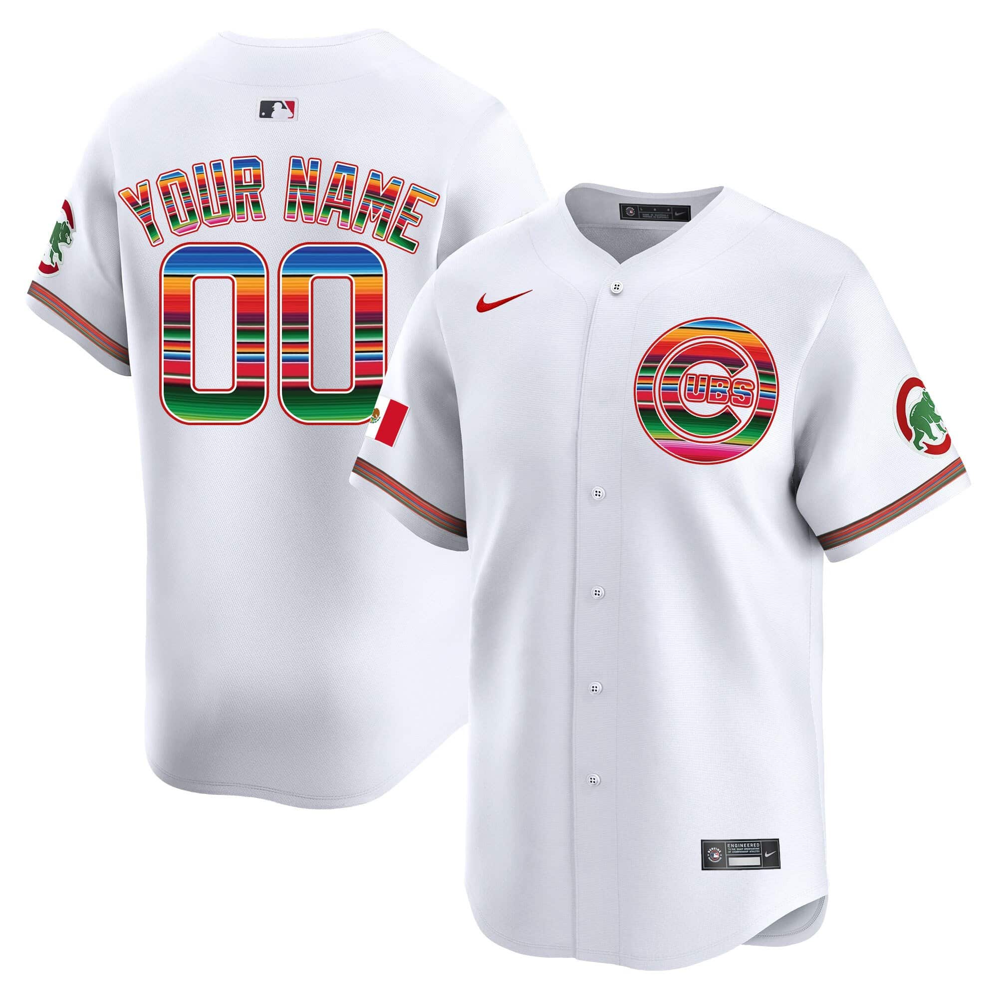 Chicago Cubs Mexico Vapor Premier Limited Custom Jersey – All Stitched