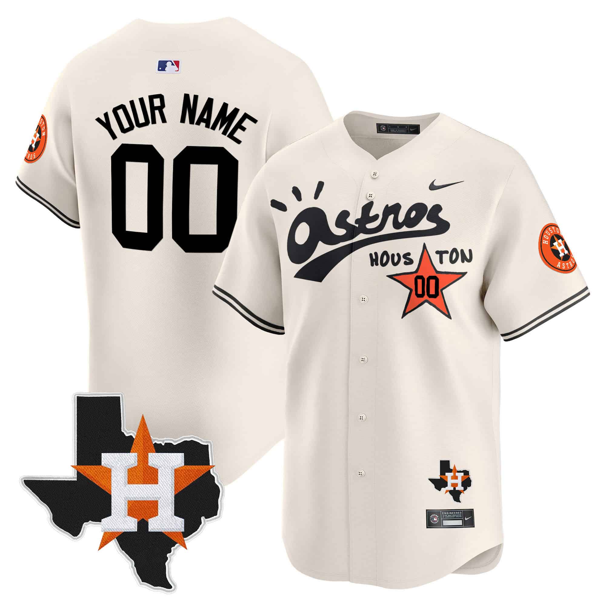 Houston Astros Cactus Jack Style Vapor Premier Limited Custom Jersey – Stitched