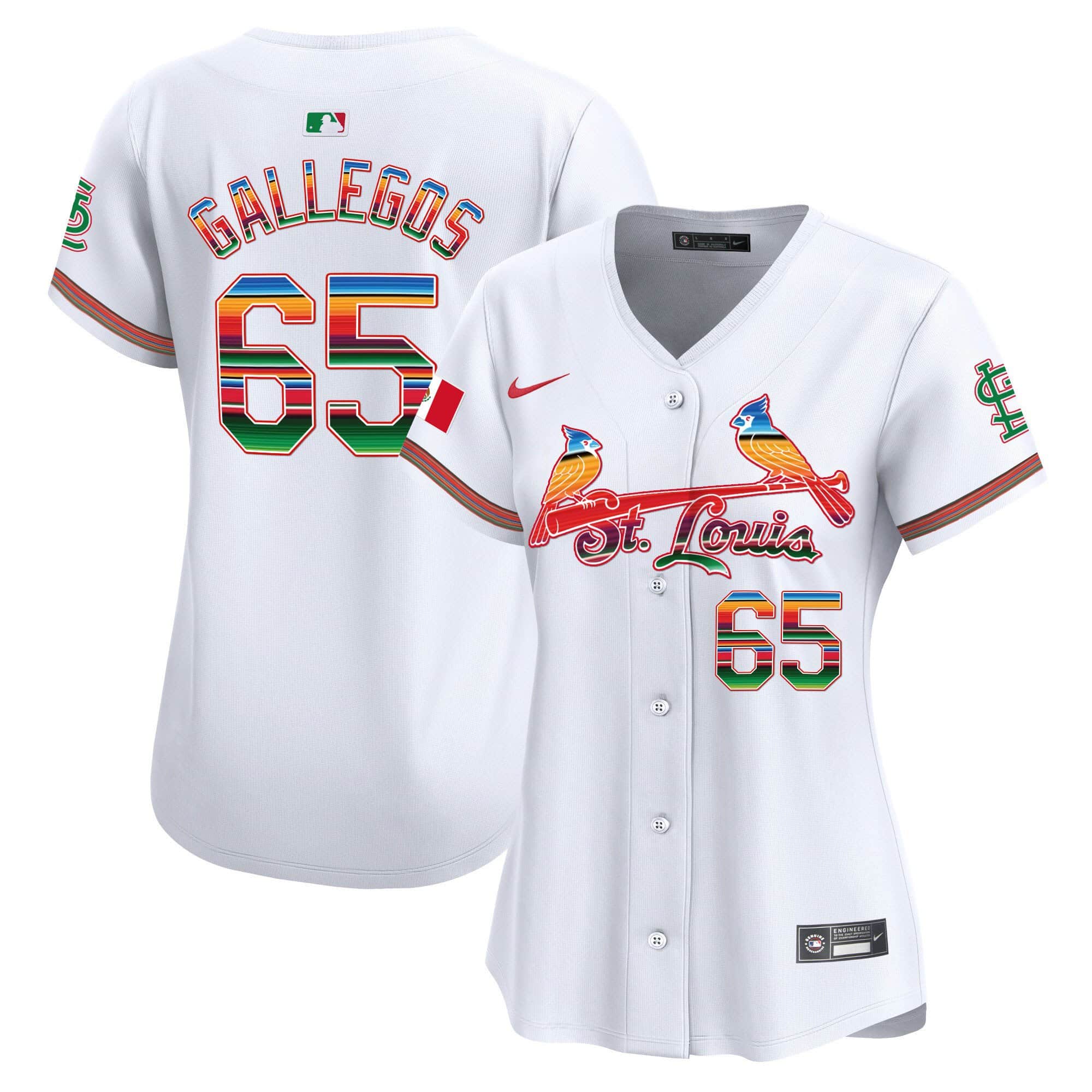 Women’s St. Louis Cardinals Mexico Vapor Premier Limited Jersey – All Stitched