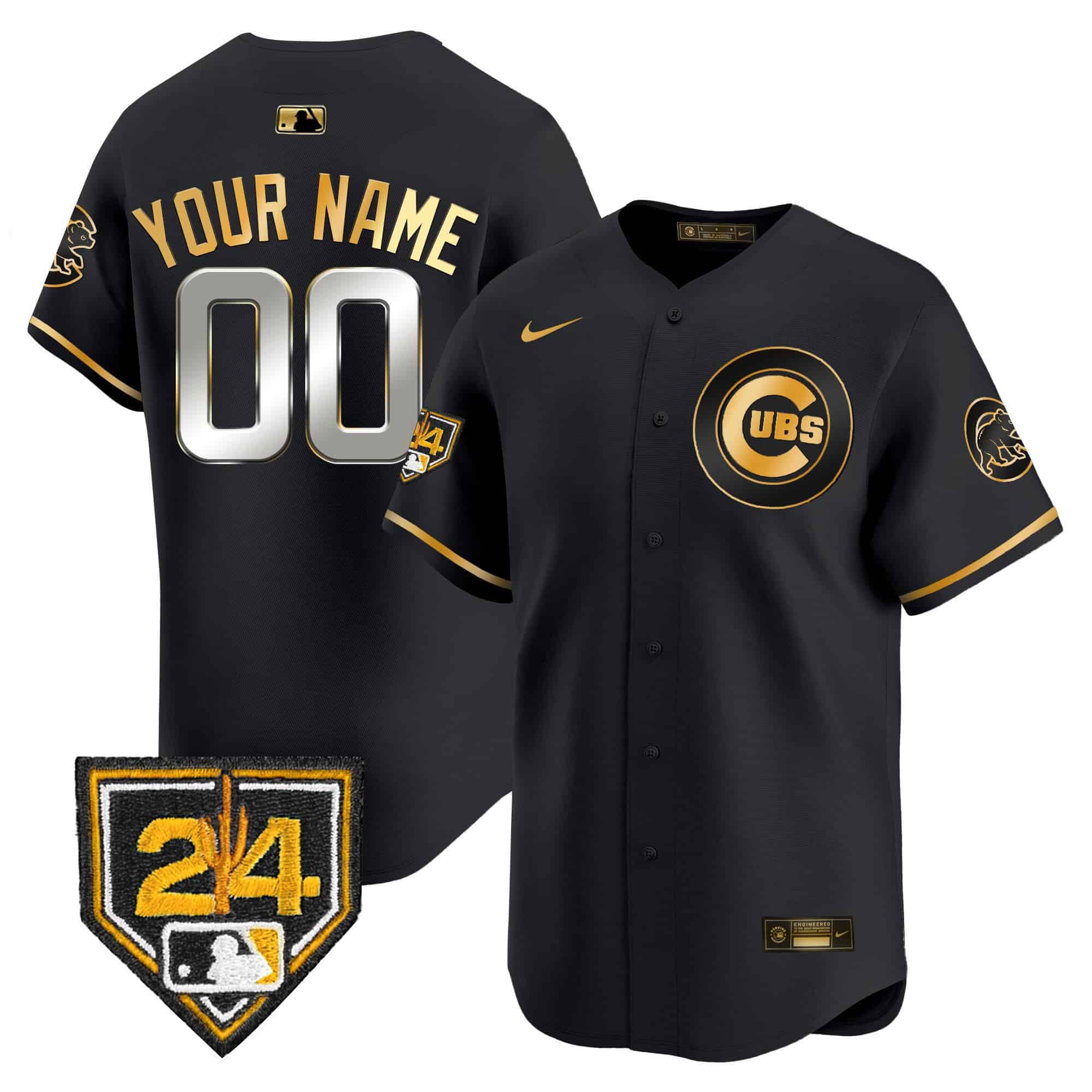 Chicago Cubs 2024 Spring Training Patch Vapor Premier Limited Custom Jersey V2 – All Stitched