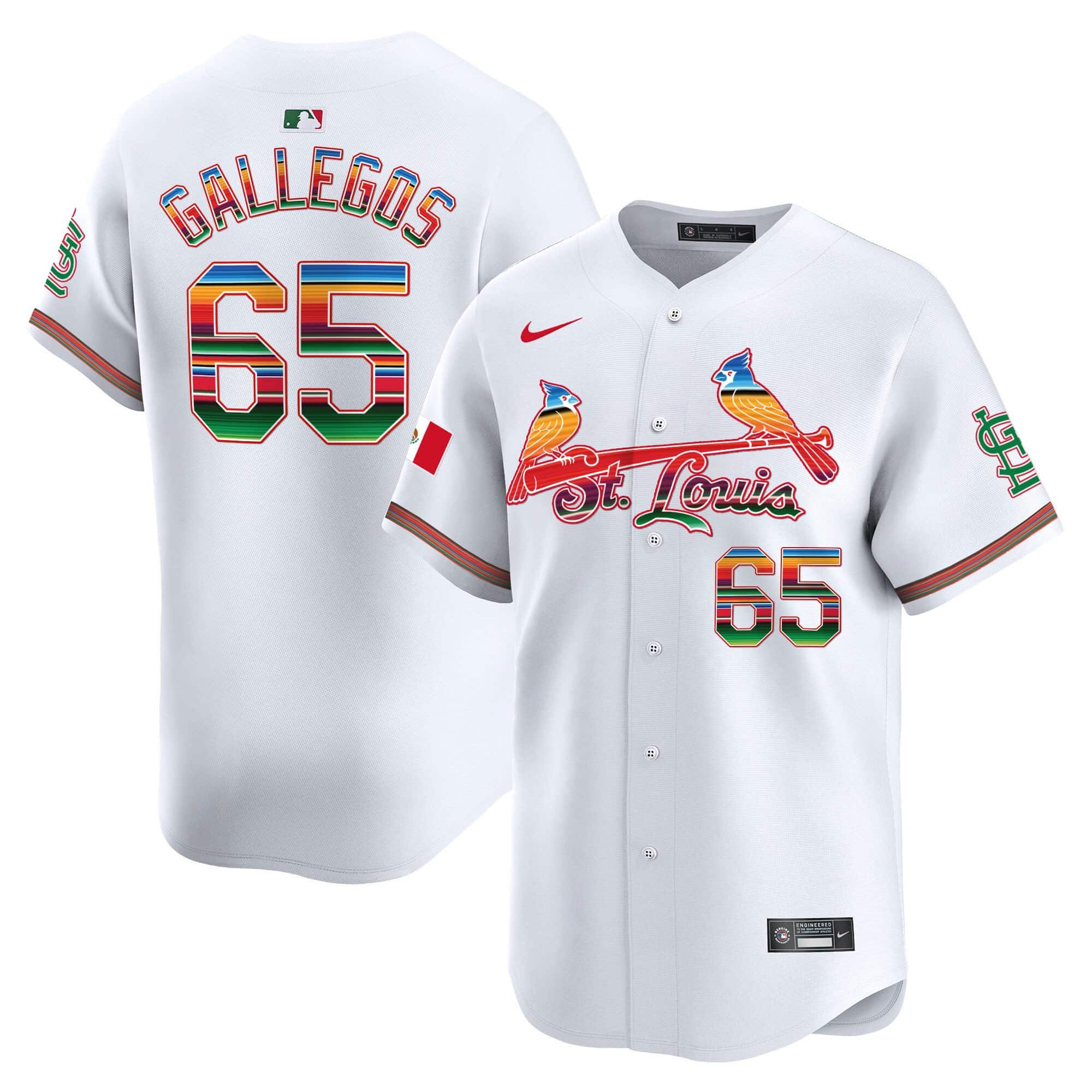 Men’s St. Louis Cardinals Mexico Vapor Premier Limited Jersey – All Stitched