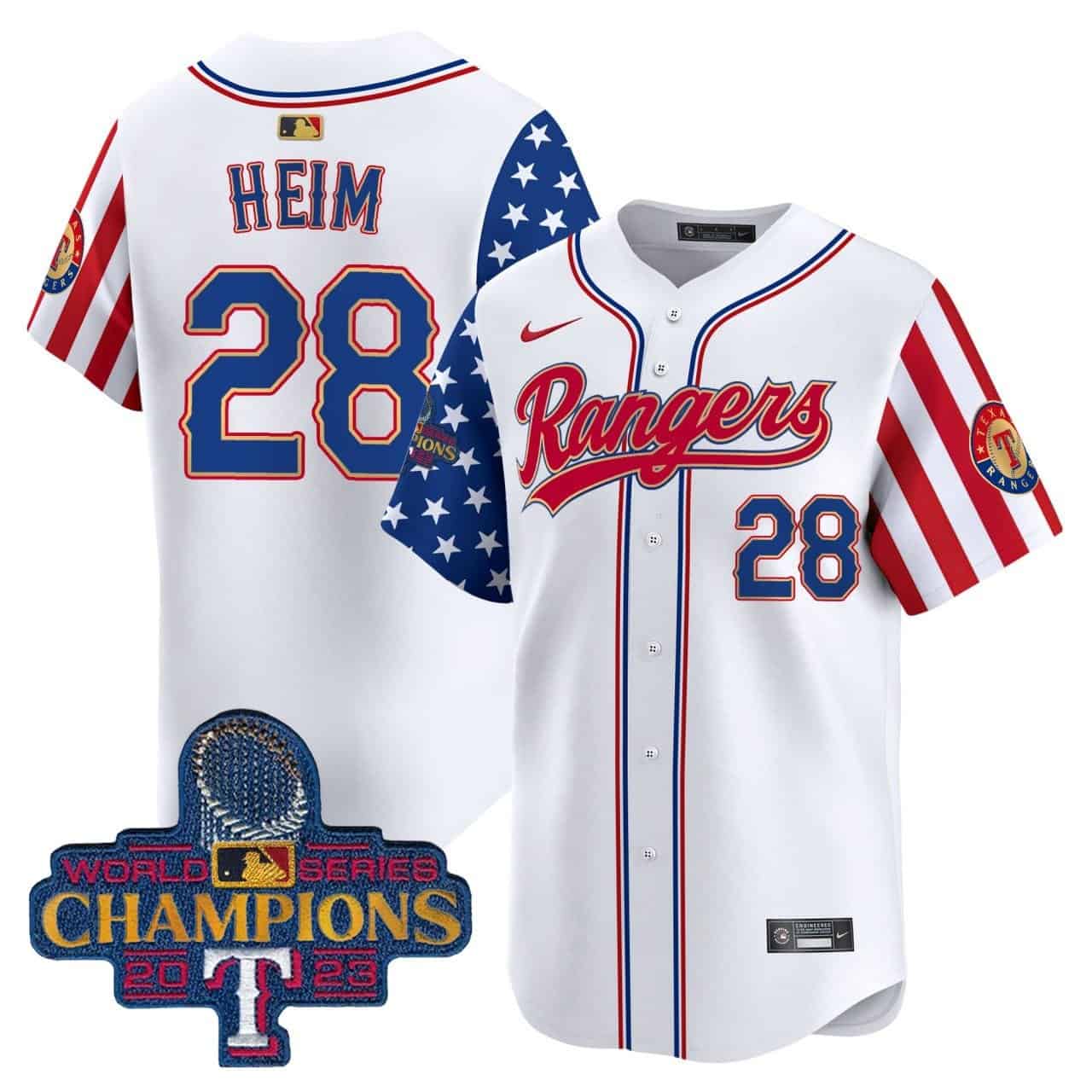 Jonah Heim Texas Rangers Independence Day Gold Trim Vapor Limited Jersey – All Stitched