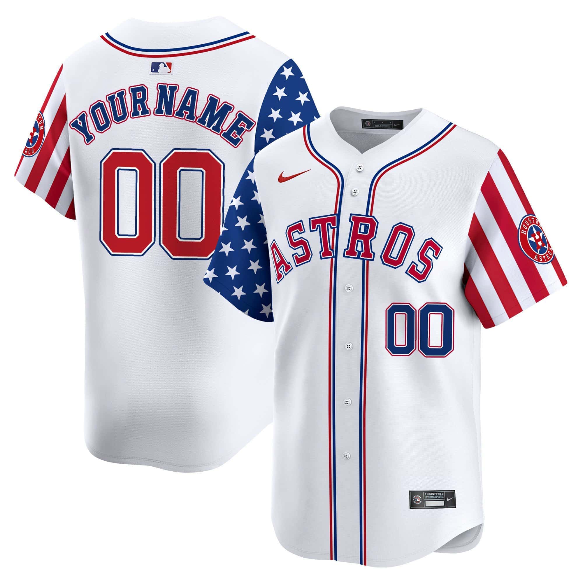 Astros 2024 Independence Day Vapor Premier Limited Custom Jersey – All Stitched