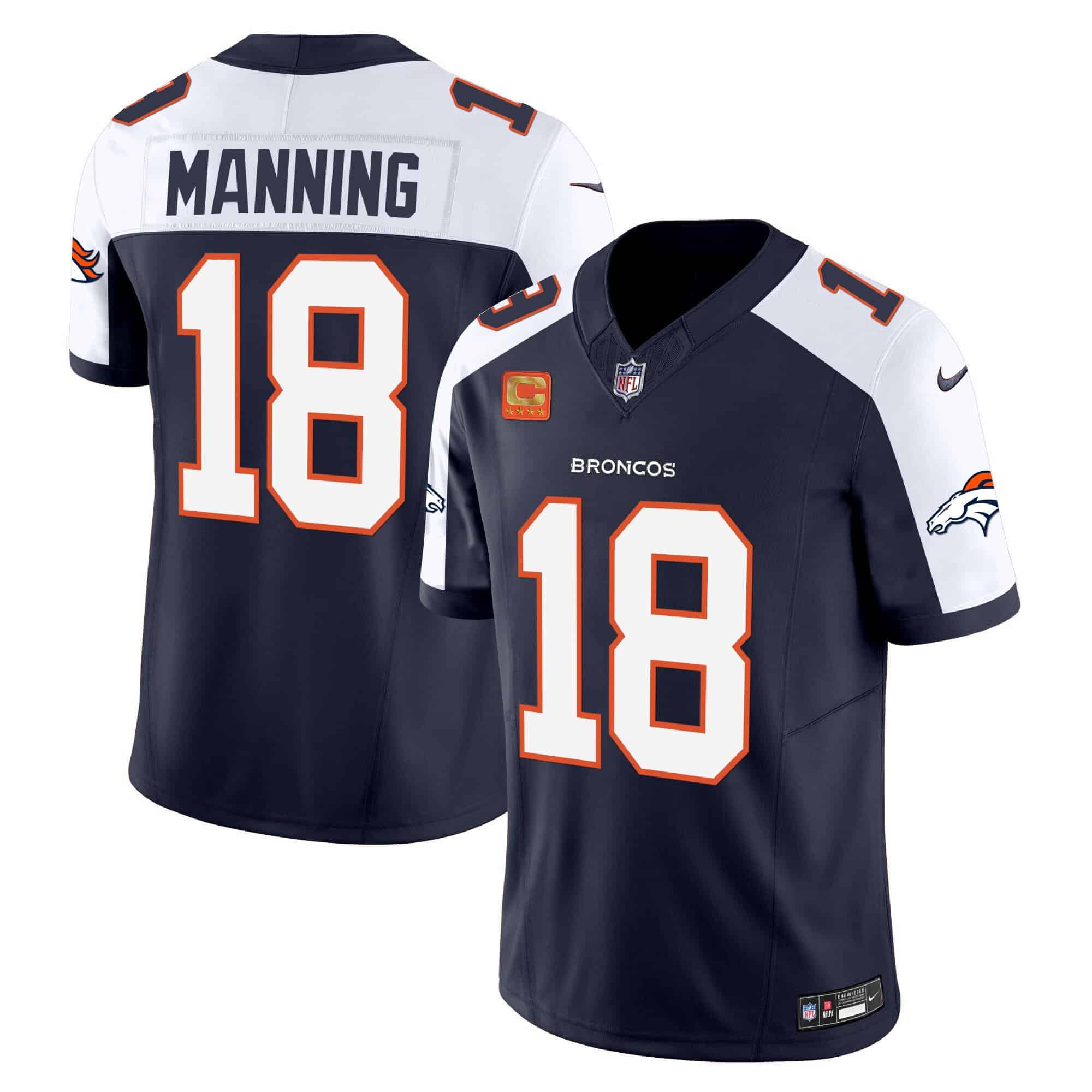 Men’s Denver Broncos Vapor Limited Jersey – All Stitched