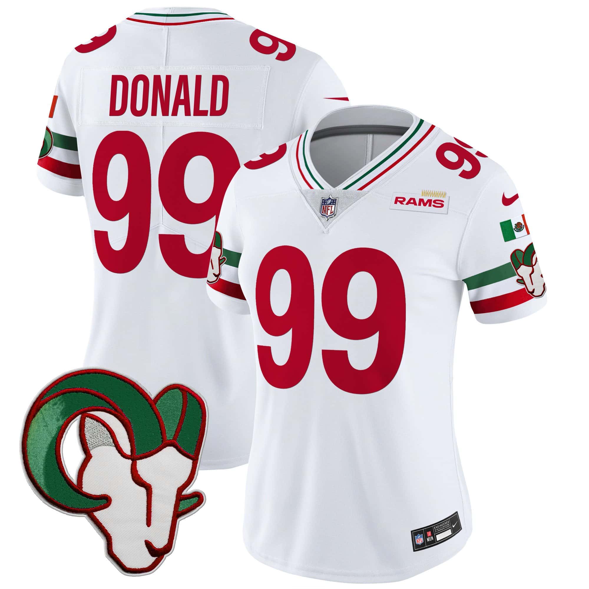Women’s Rams Mexico Vapor Limited Jersey – All Stitched