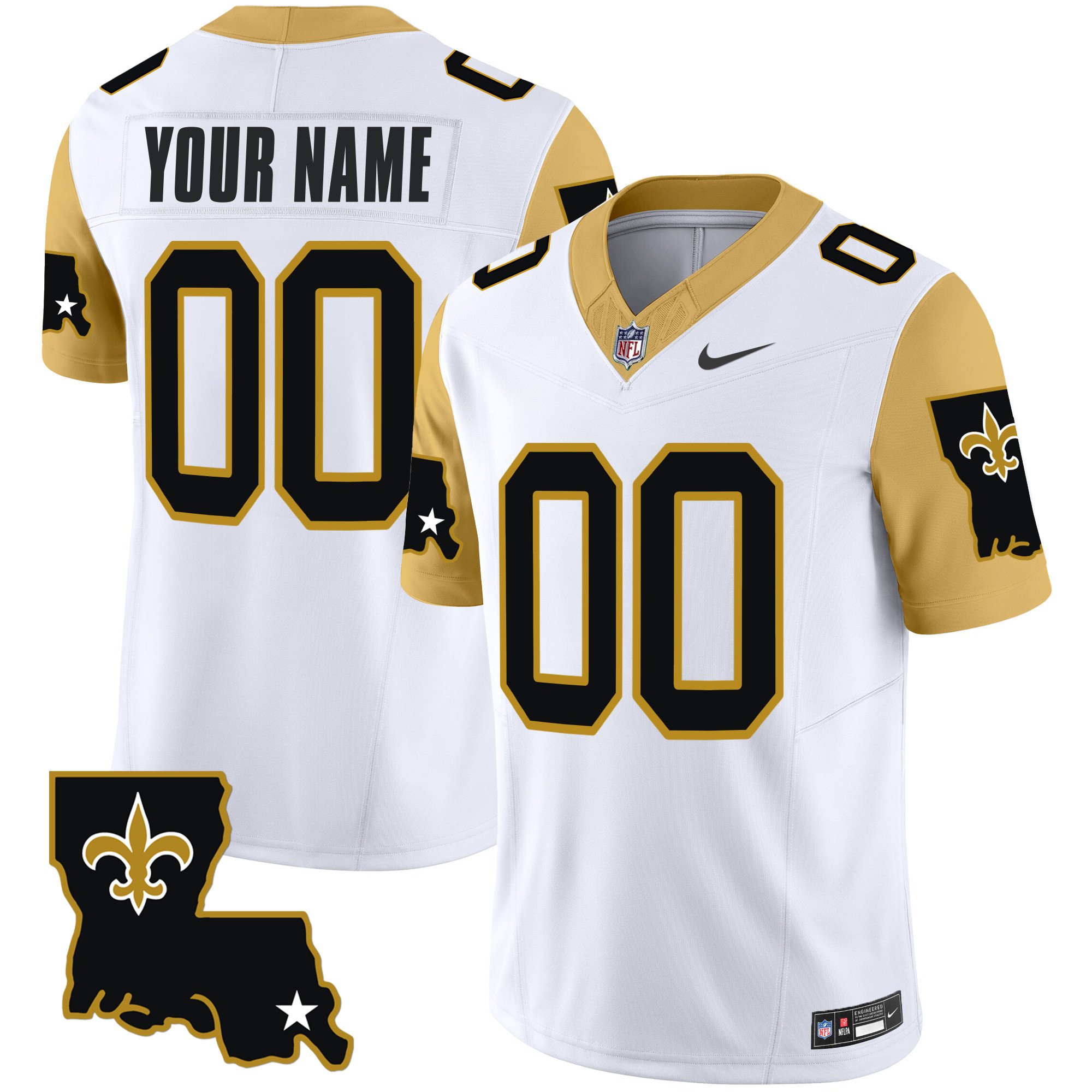 Saints 1987 Legacy Vapor Limited Custom Jersey V2 – All Stitched