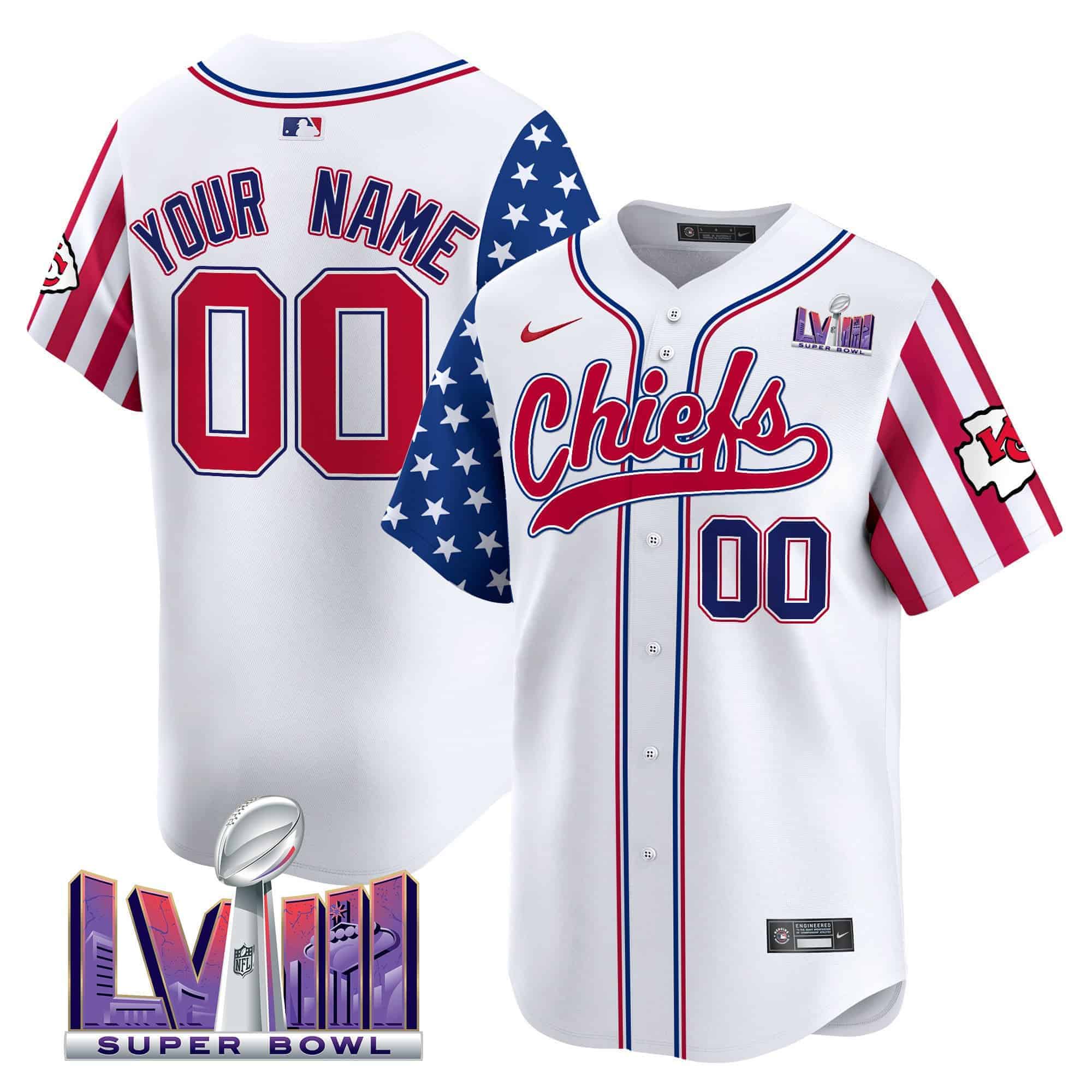 Chiefs 2024 Independence Day Vapor Premier Limited Custom Jersey – All Stitched