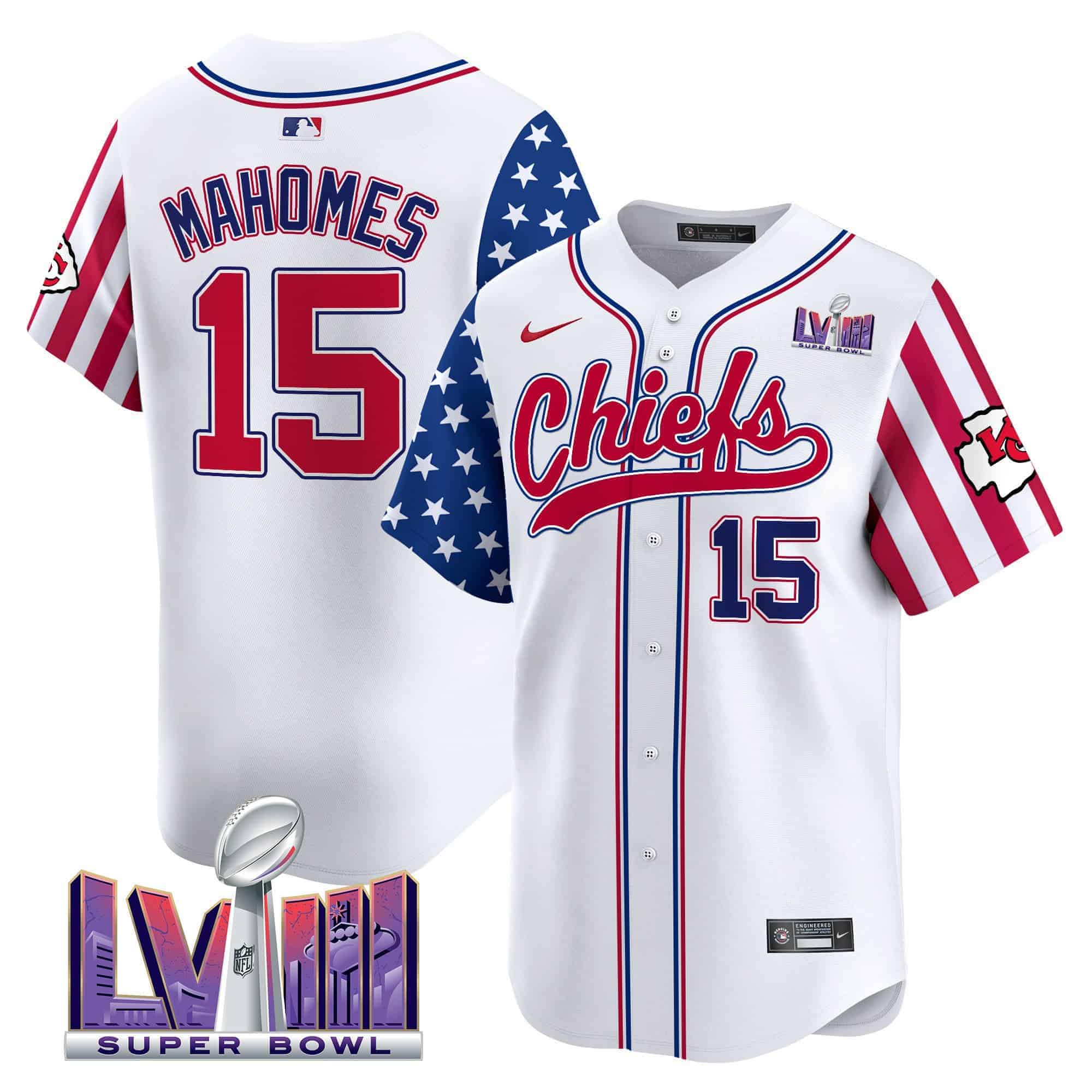 Men’s Chiefs 2024 Independence Day Vapor Premier Limited Jersey – All Stitched