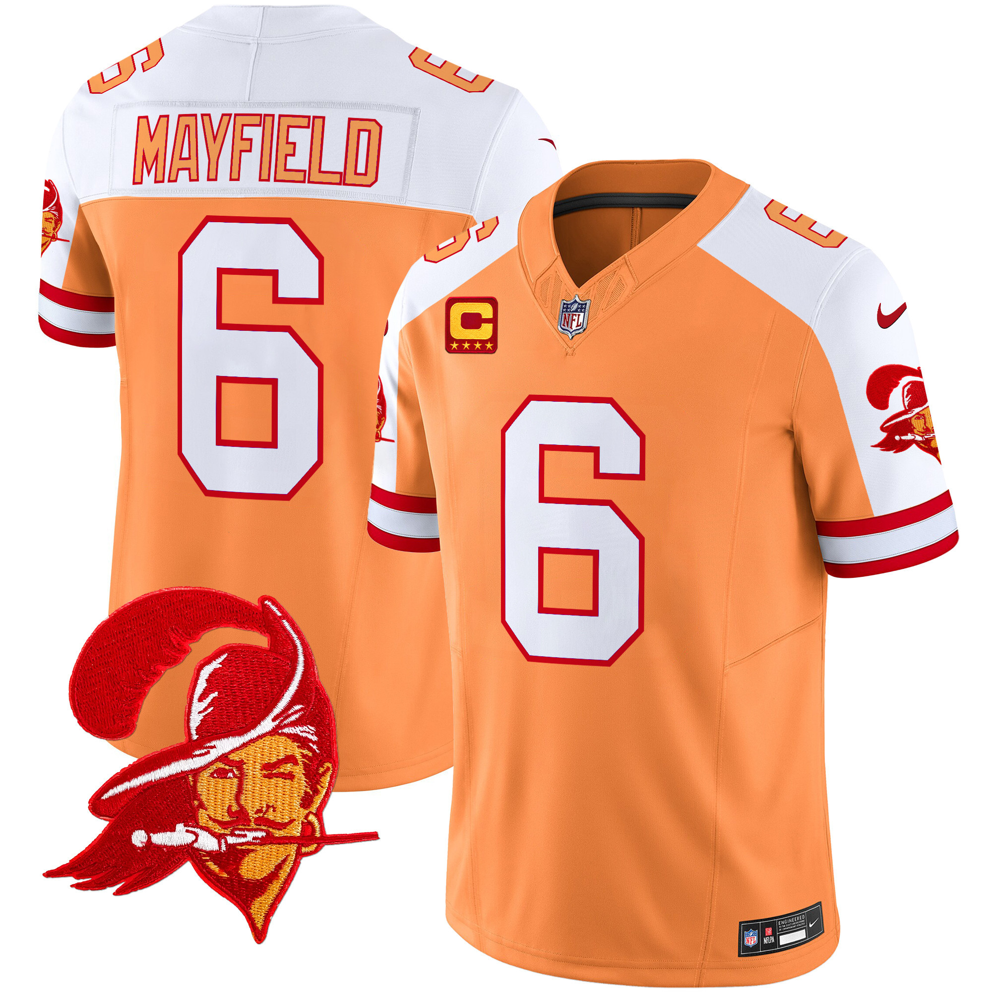 Men’s Tampa Bay Buccaneers Throwback Vapor Limited Jersey V2 – All Stitched
