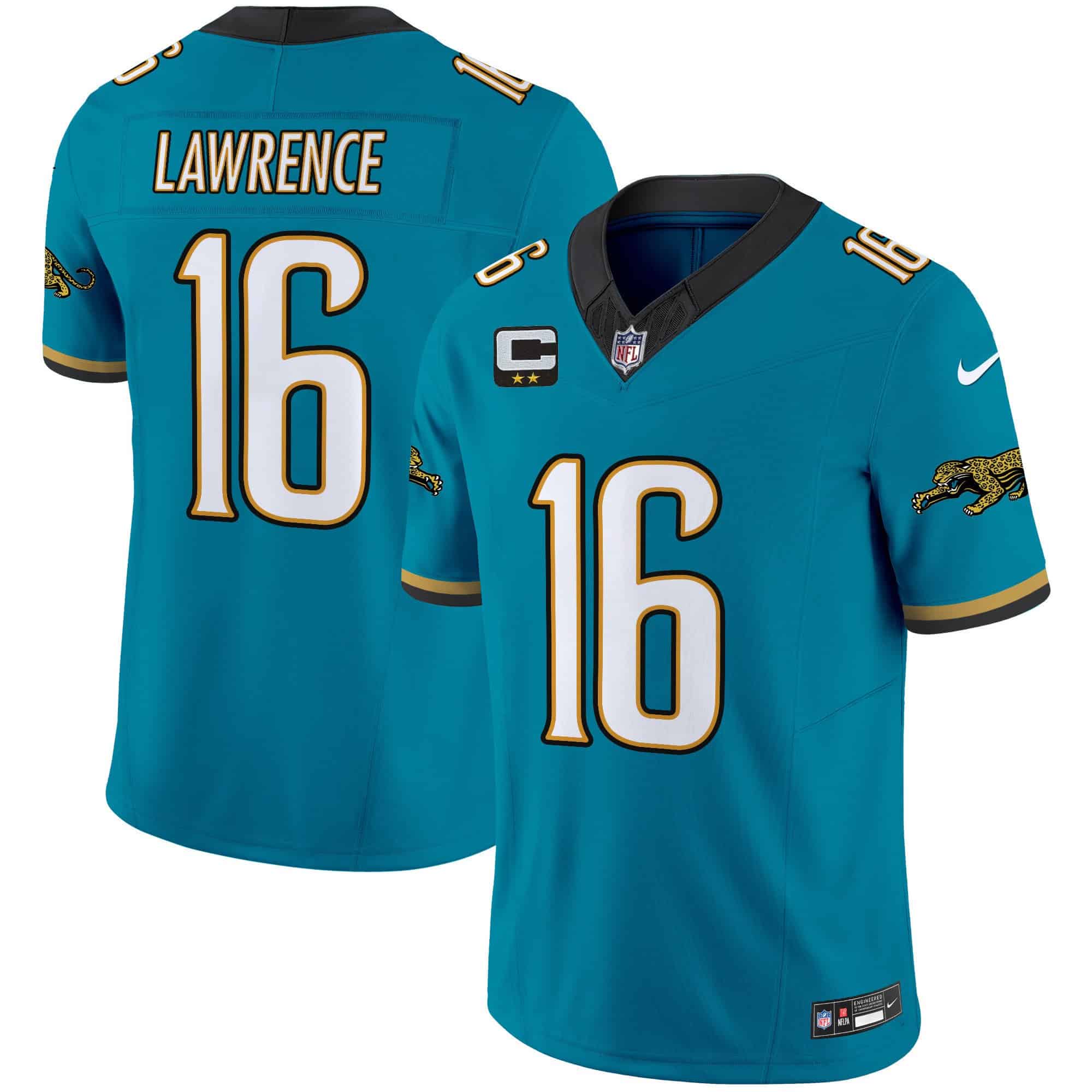 Men’s Jacksonville Jaguars Throwback Vapor Limited Jersey – All Stitched