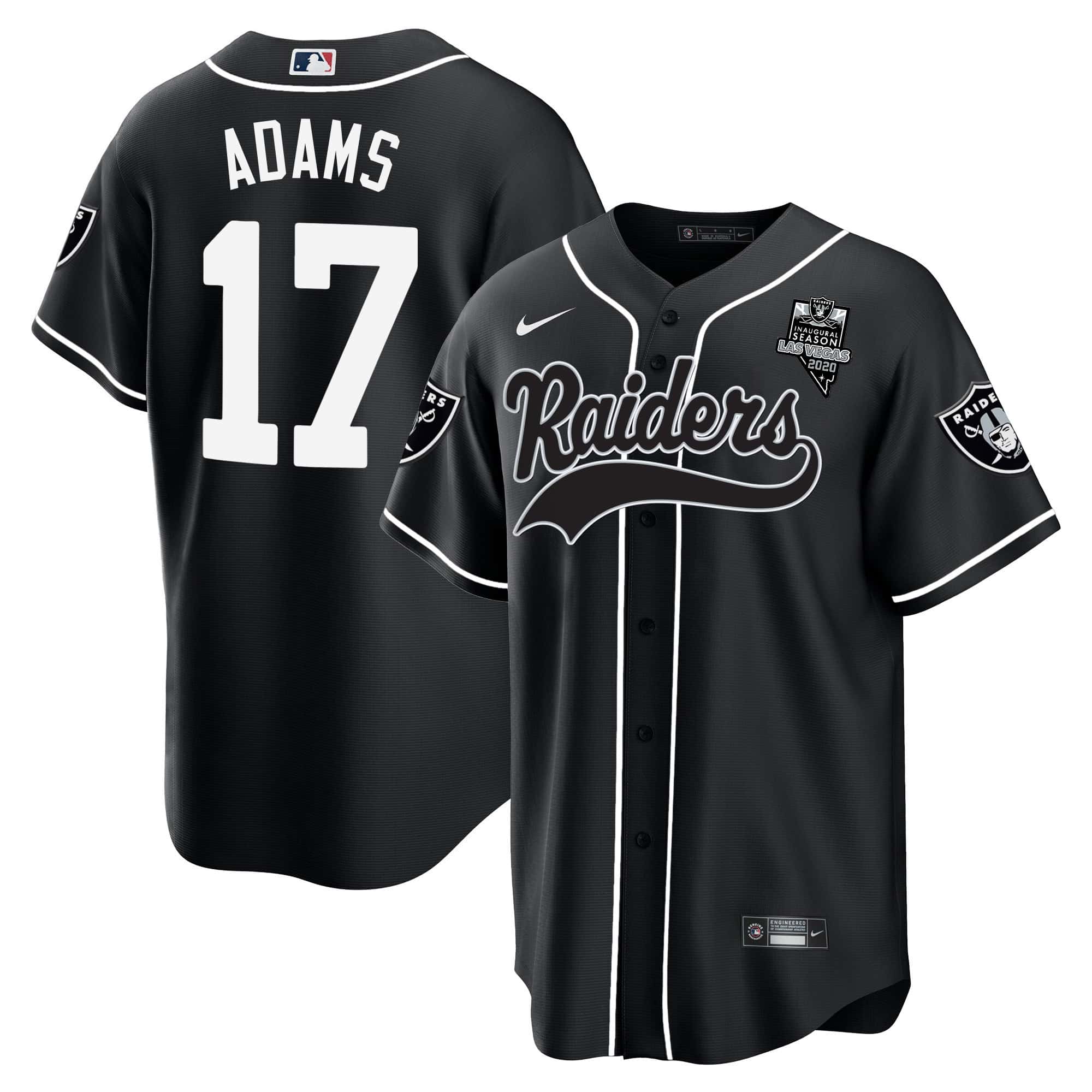 Men’s Raiders Baseball Jersey – All Stitched