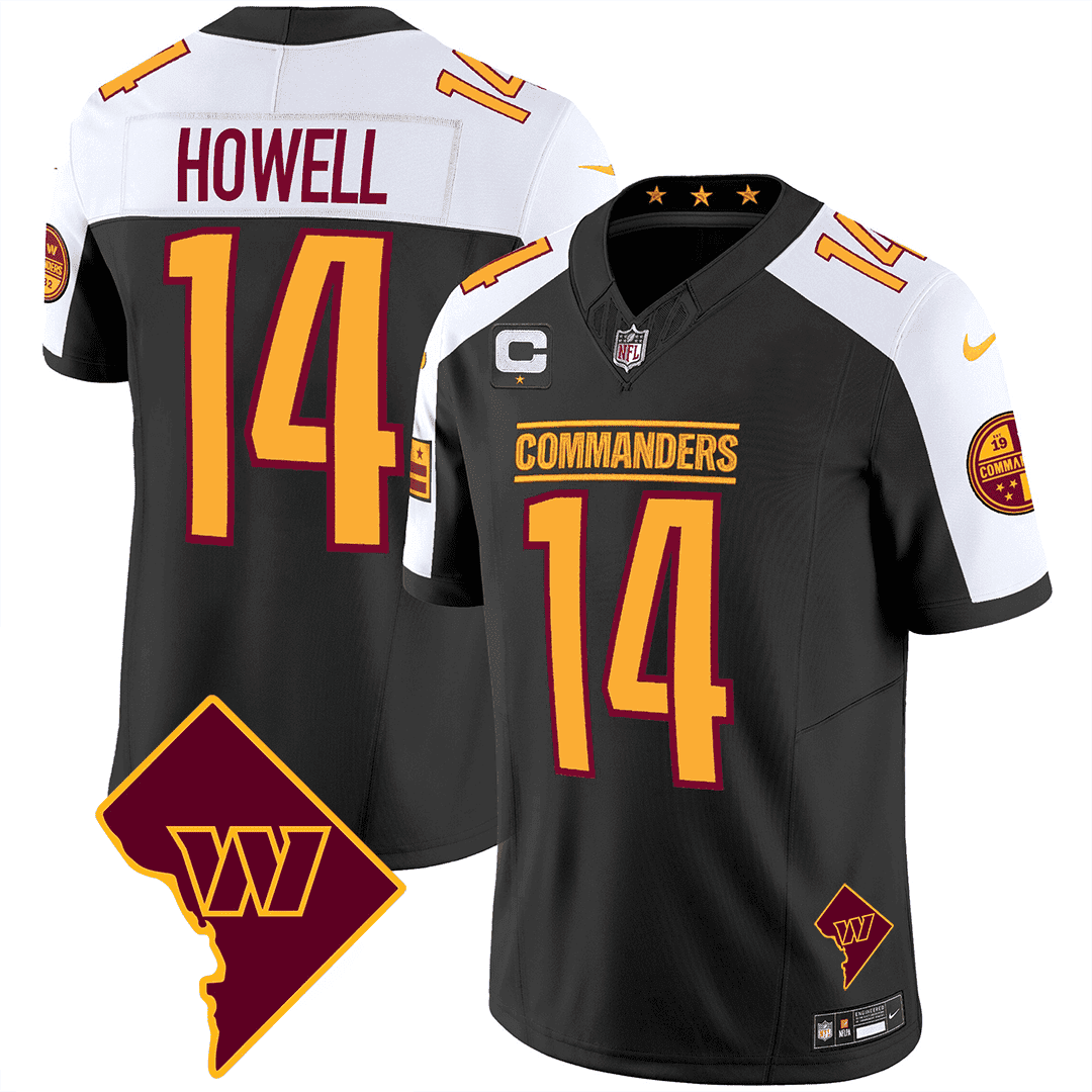 Men’s Washington Commanders Washington DC Map Patch Jersey – All Stitched