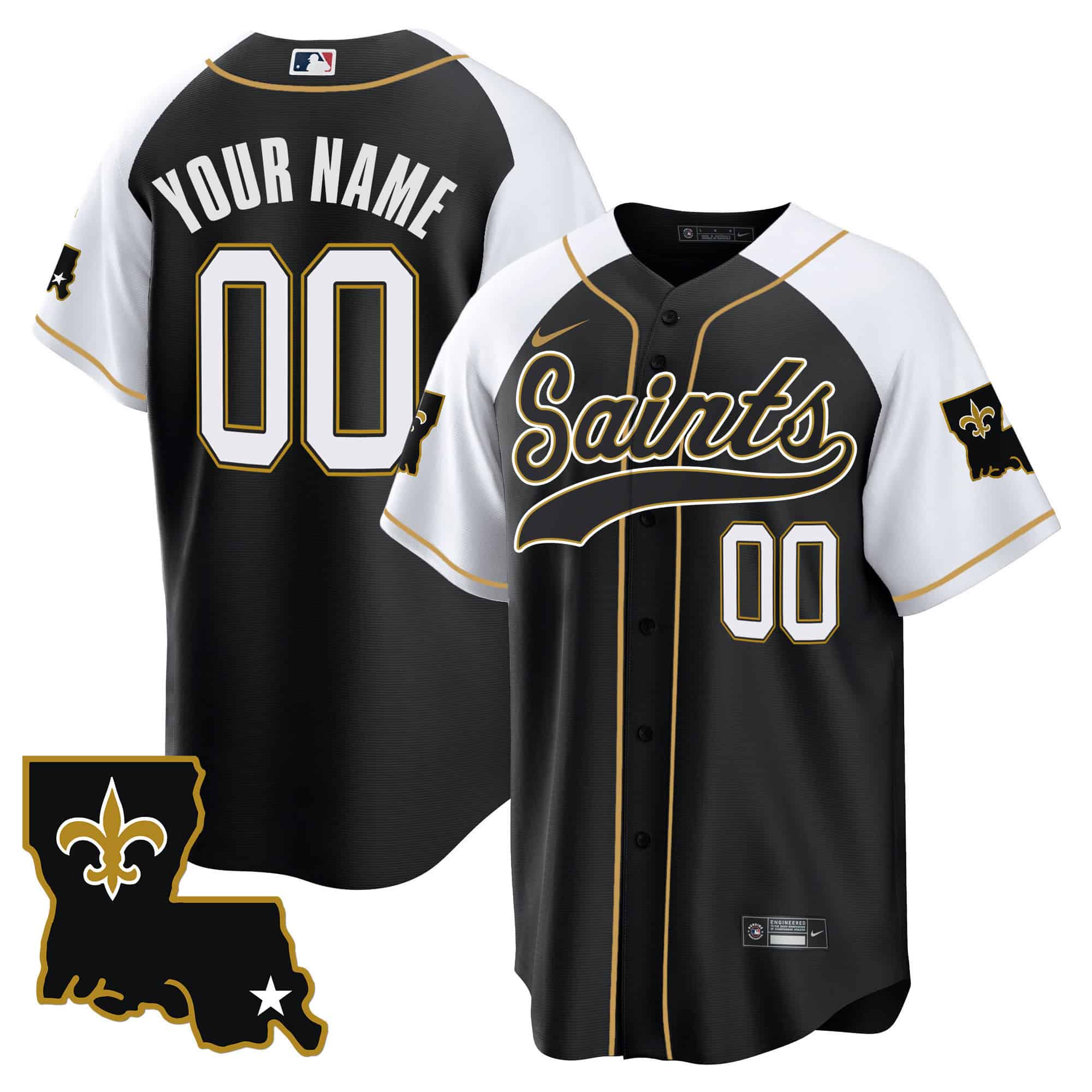 Saints 1987 Legacy Cool Base Custom Jersey – All Stitched