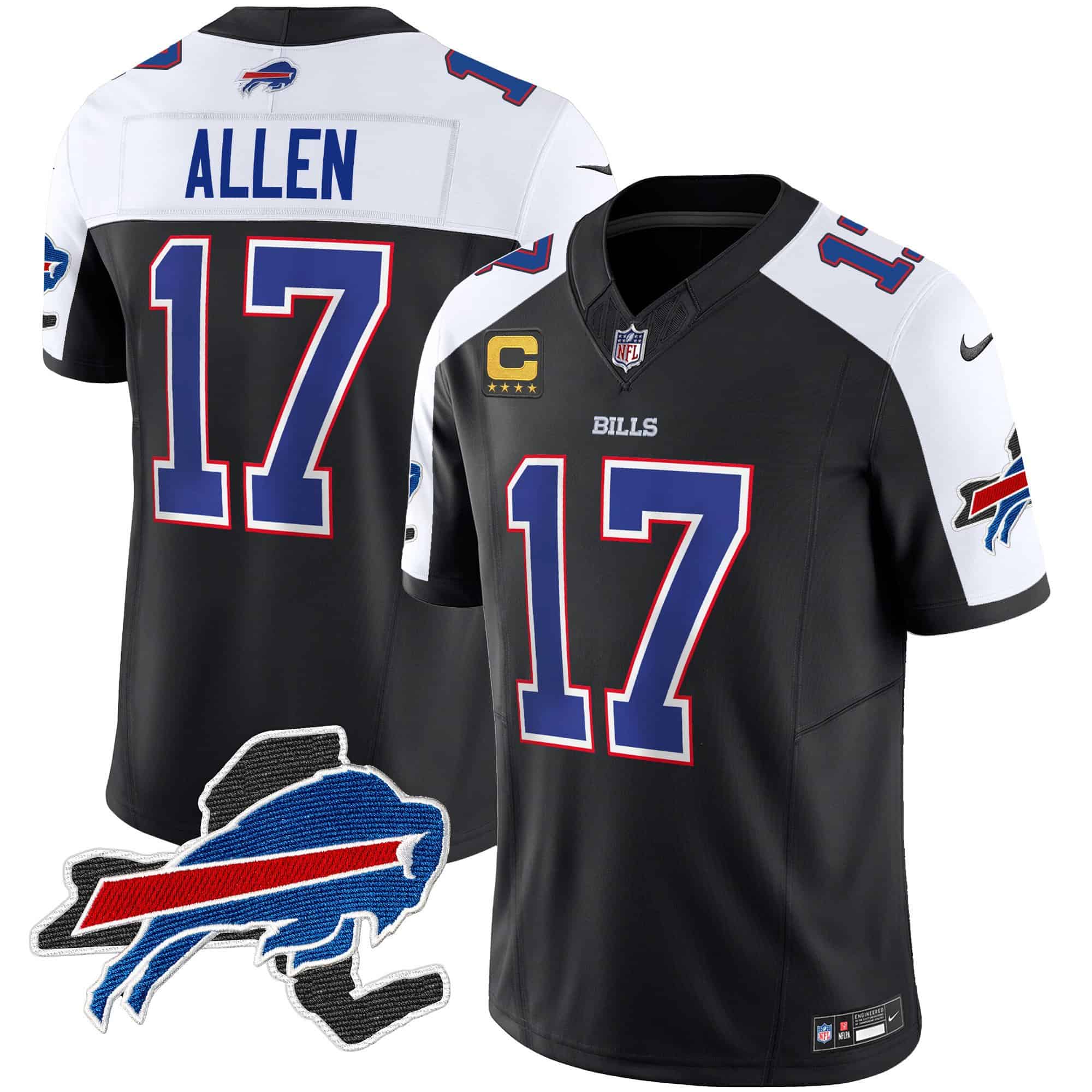 Men’s Bills New York Patch Vapor Limited Jersey – All Stitched